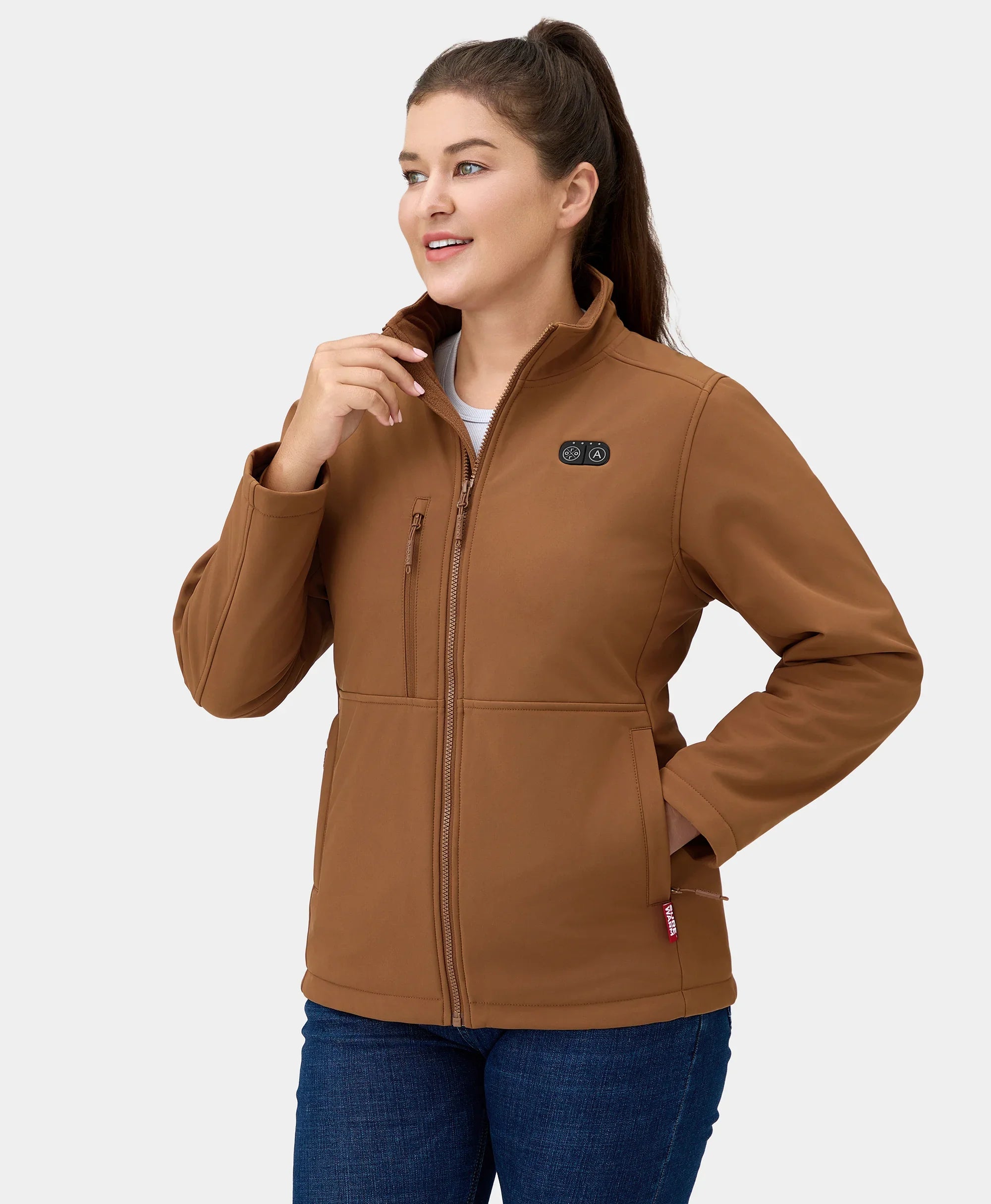 ORORO Heated (Open-box) Maverick SureWarm® Women's 6-Zone Dual-Control Heated Softshell Jacket (Battery Set Not Included) - Image 33
