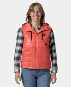 Alternative view of ORORO Heated (Open-box) PuffLyte™ Women's Junior 4-Zone Hooded Heated Vest (Battery Set Not Included)