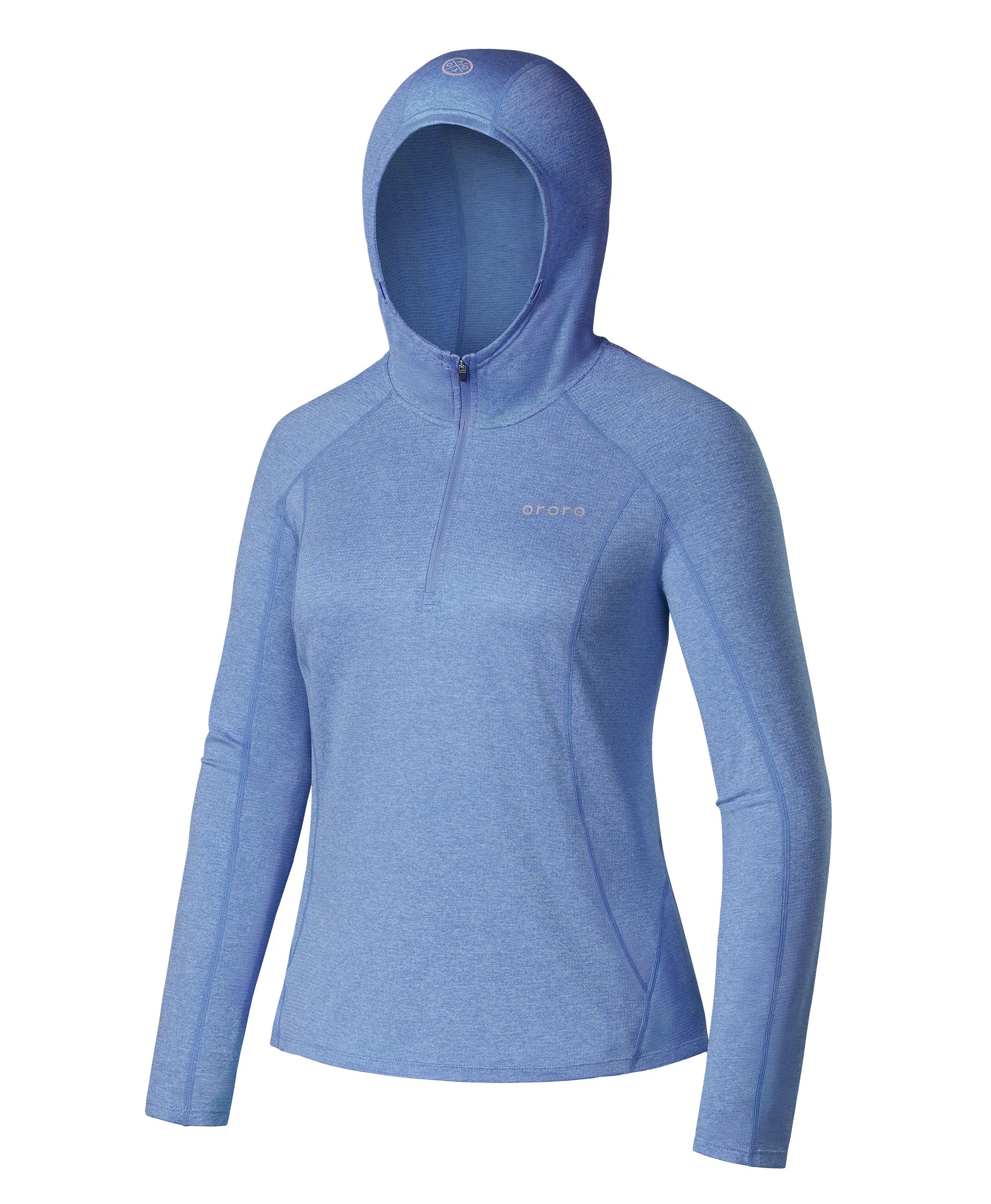 ORORO Heated Women’s TechTrail ¼-Zip Hoodie - Image 43