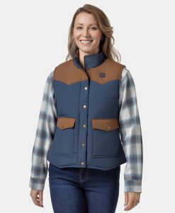 ORORO Heated Amelia Women's Western Heated Vest (ORORO Heated Final Sale)