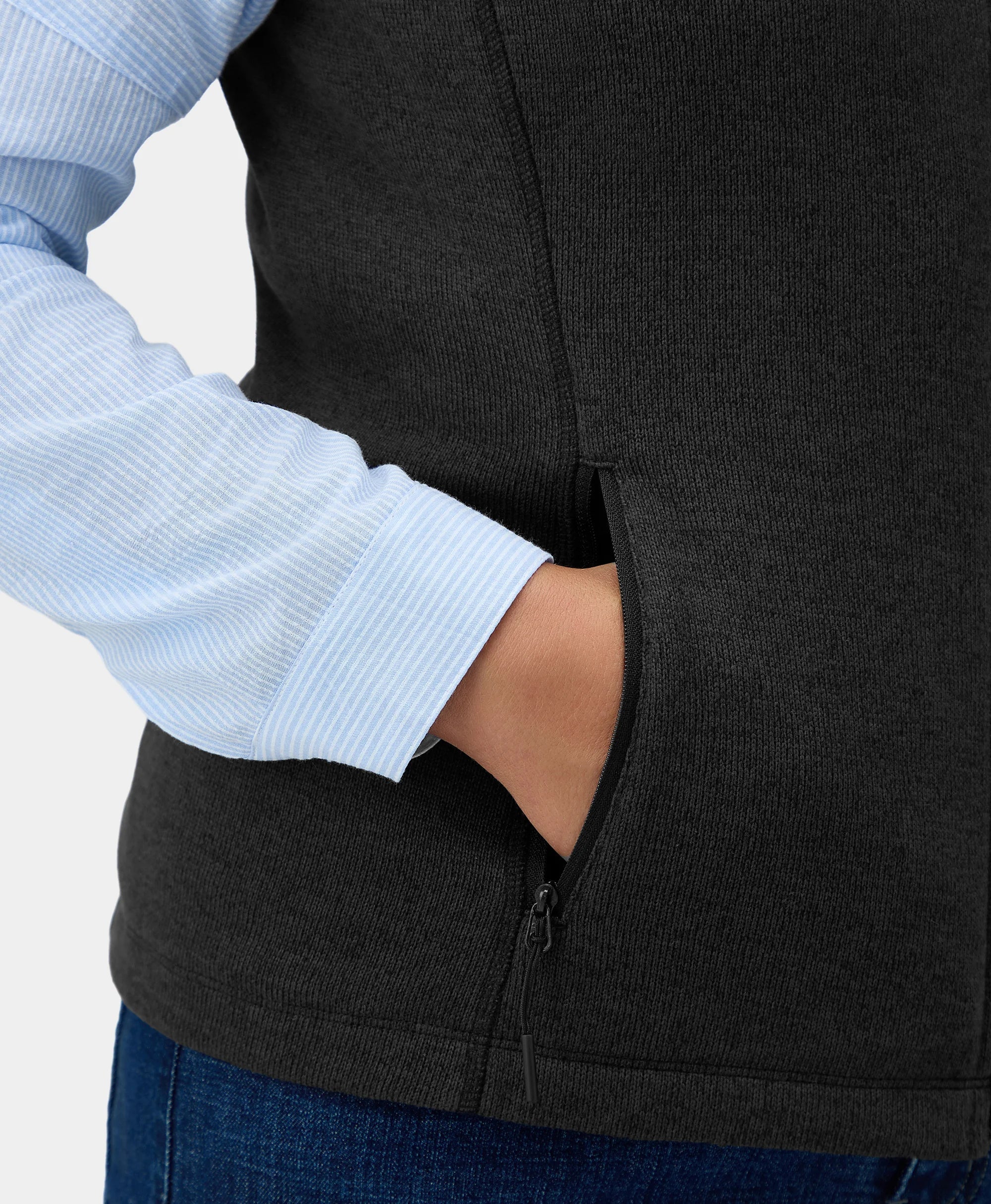 ORORO Heated Augusta Women's Heated Sweater Fleece Vest (Apparel Only) - Image 21