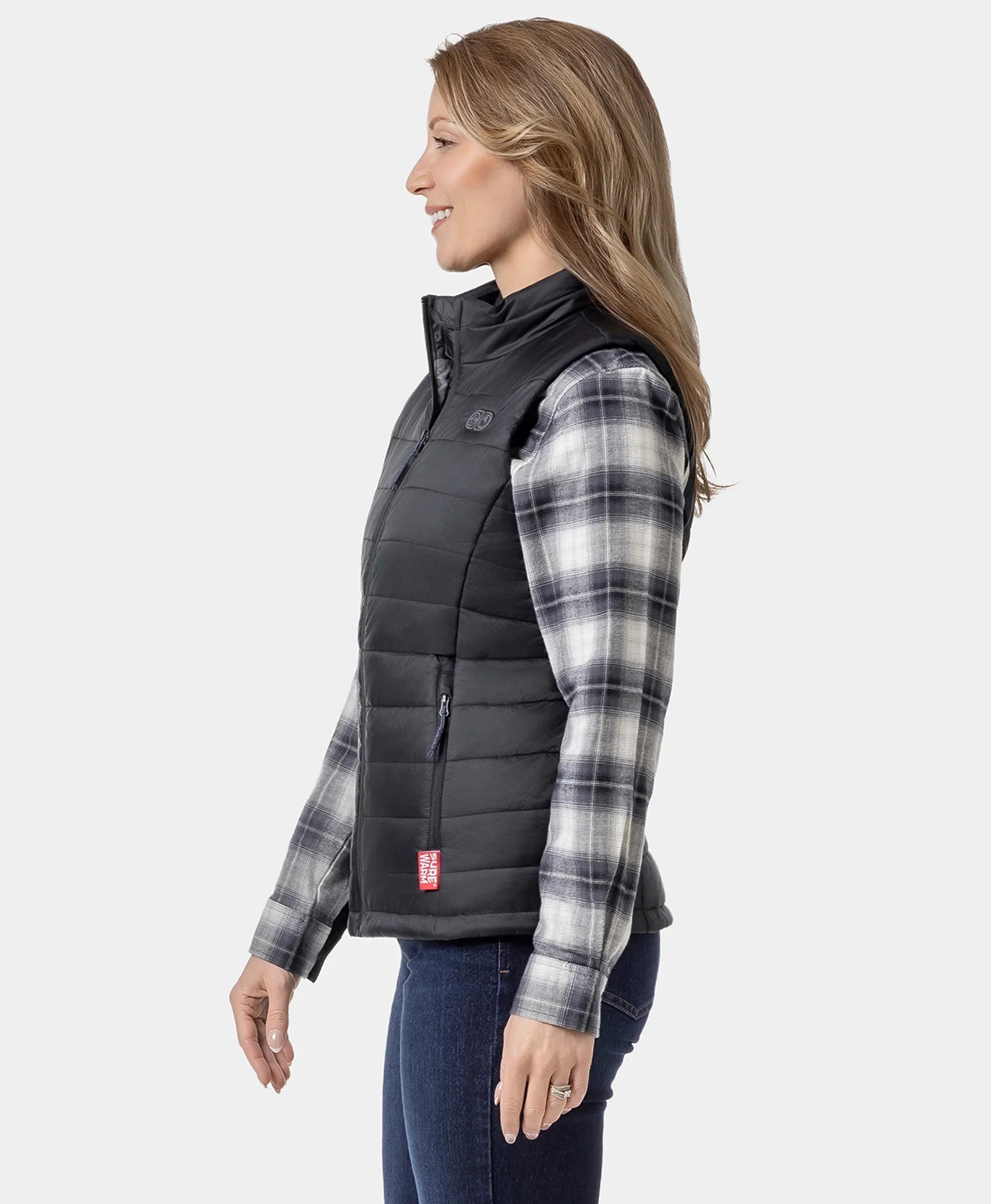 ORORO Heated (Open-box) SureWarm® Women's 7-Zone Dual-Control Classic Pro Heated Vest (Lower Back Heating) (Battery Set Not Included) - Image 28