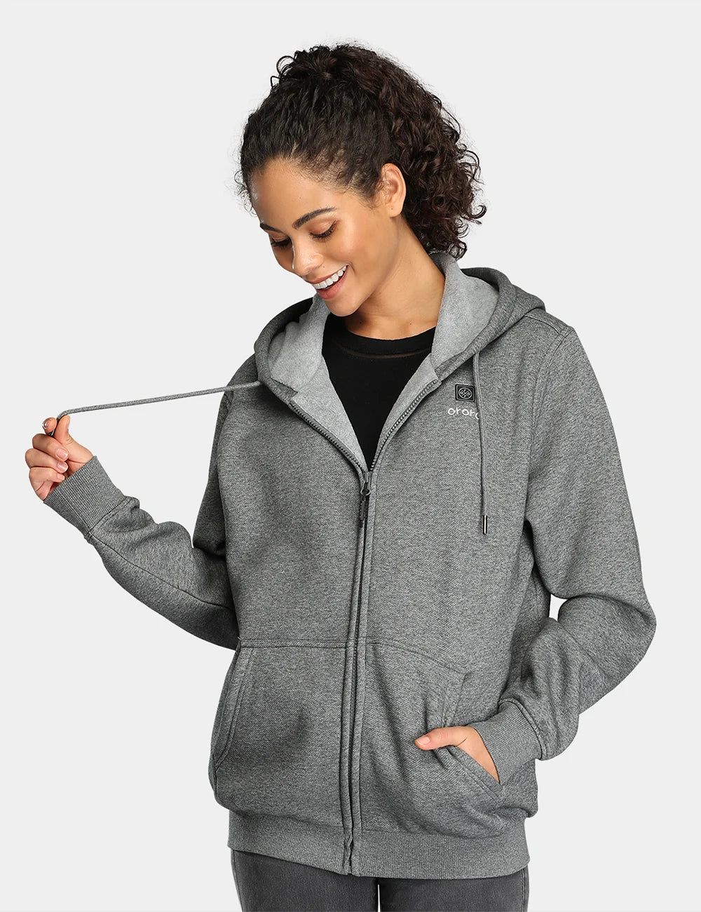 ORORO Heated Unisex Heated Fleece Hoodie (ORORO Heated Final Sale)