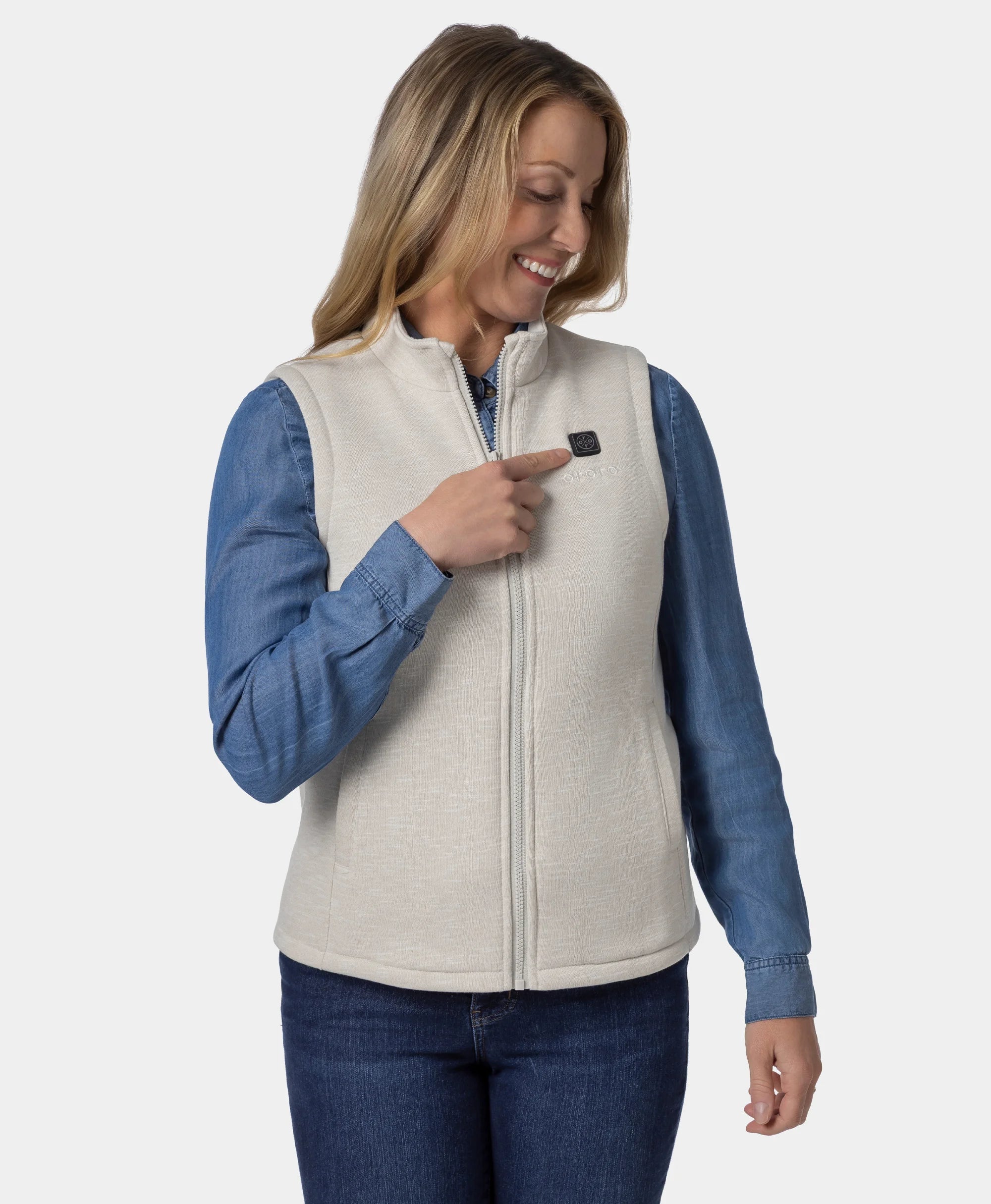 ORORO Heated Women's Heated Fleece Vest - Image 53