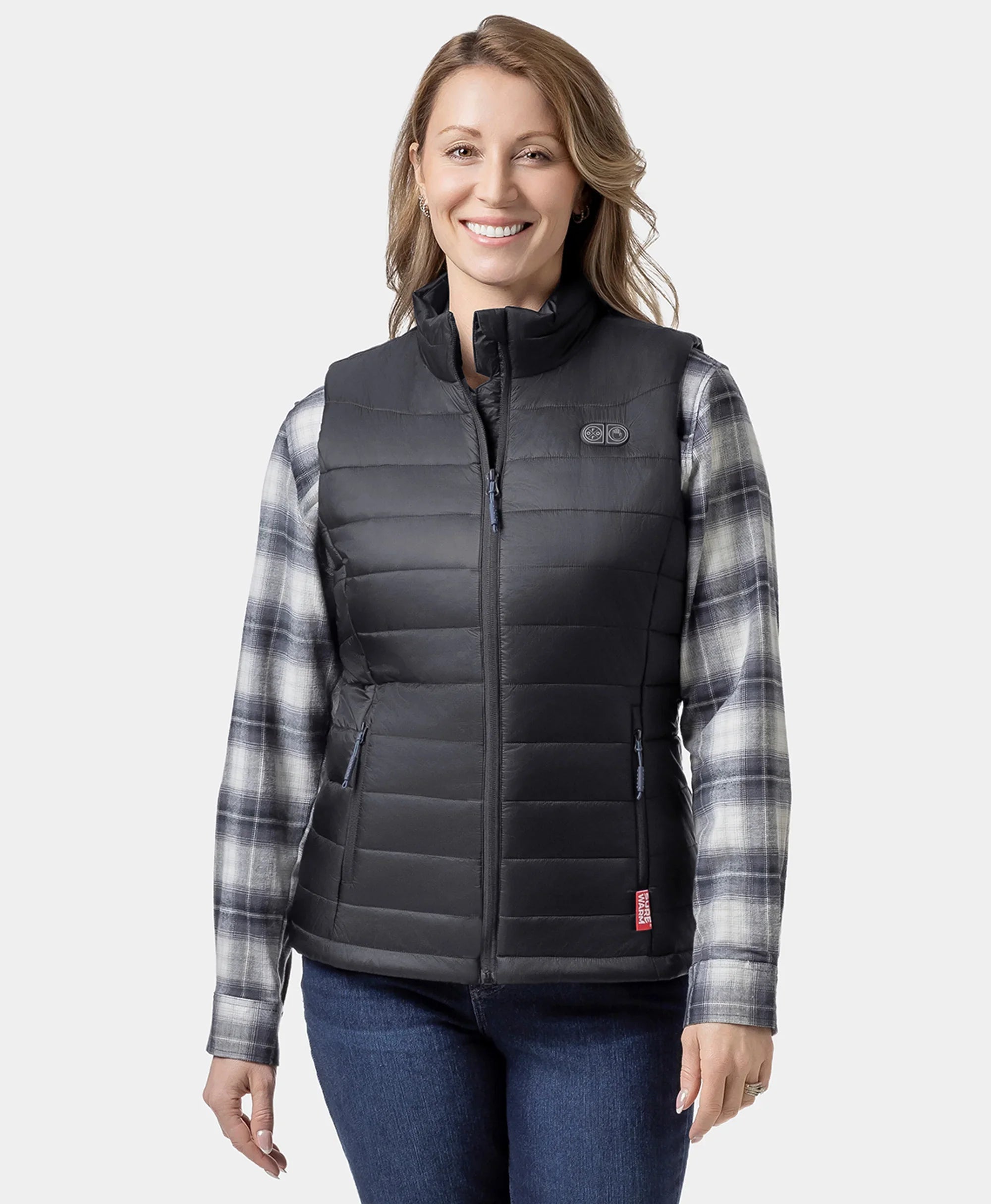 ORORO Heated (Open-box) SureWarm® Women's 7-Zone Dual-Control Classic Pro Heated Vest (Battery Set Not Included) - Image 6