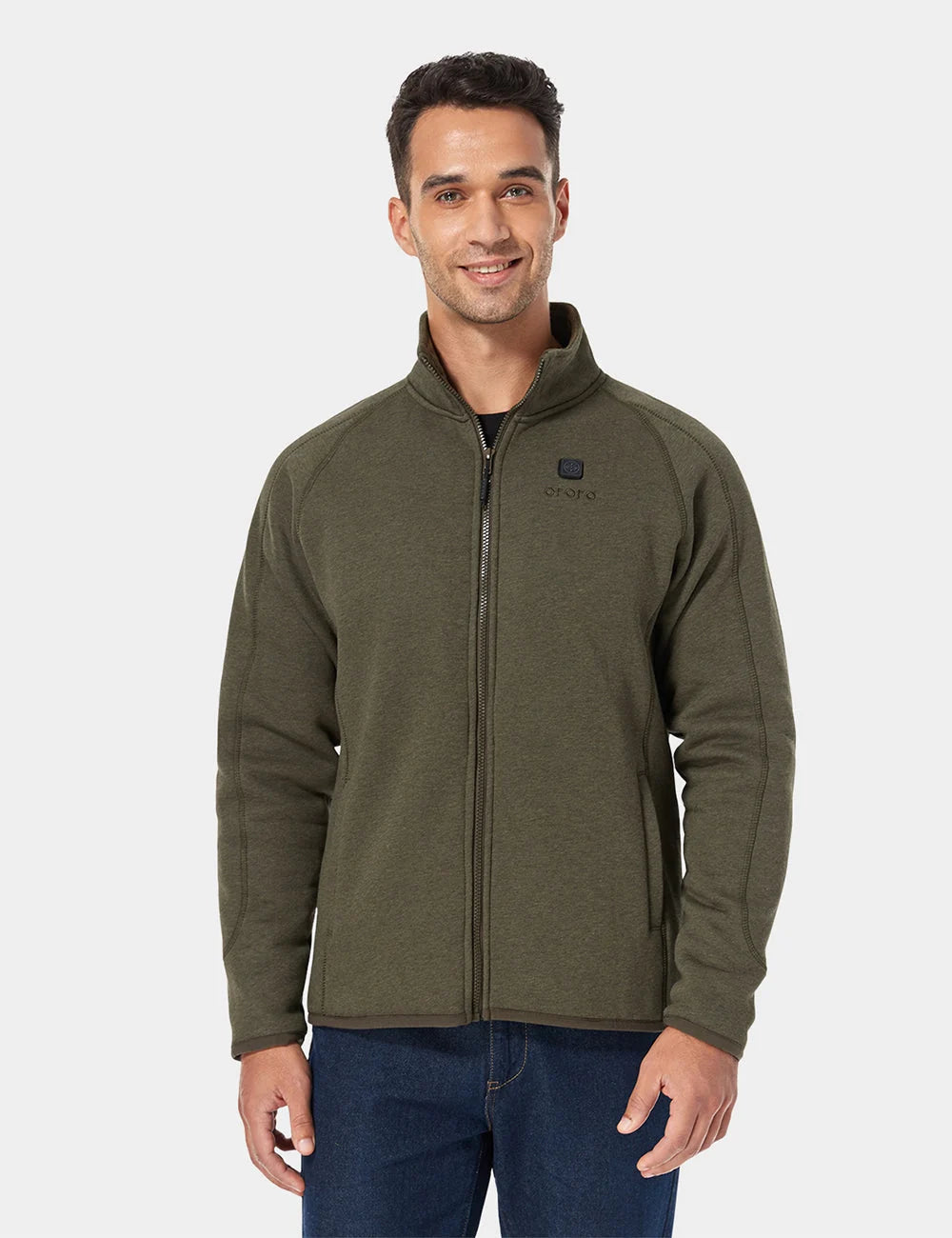 ORORO Heated Men's Heated Full-Zip Fleece Jacket (Apparel Only) - Image 16