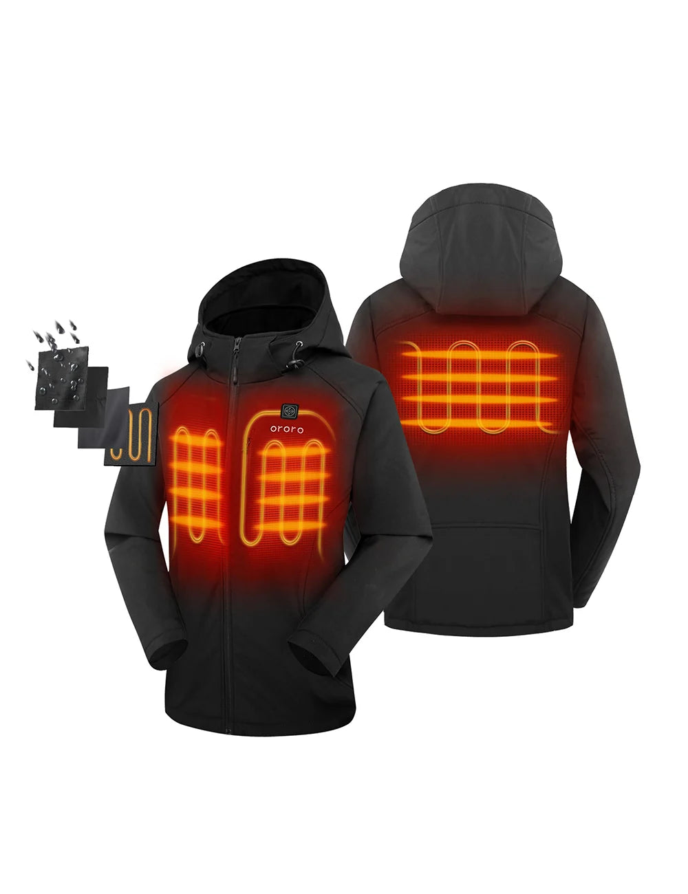 ORORO Heated Women's Classic Heated Jacket (ORORO Heated Final Sale) - Image 24