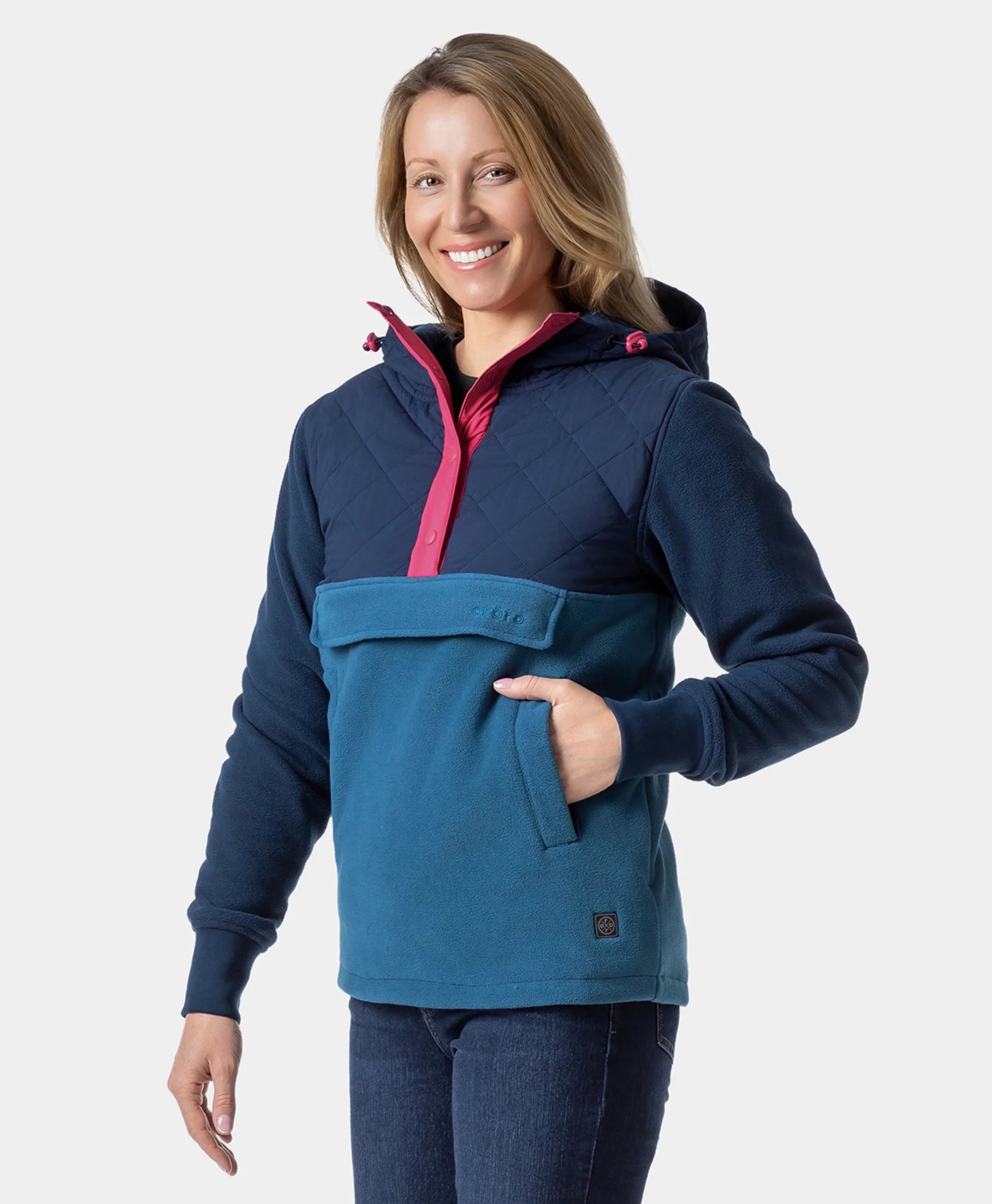 ORORO Heated (Open-box) Daybreak Women's Colorblock Heated Anorak (Battery Set Not Included) - Image 12