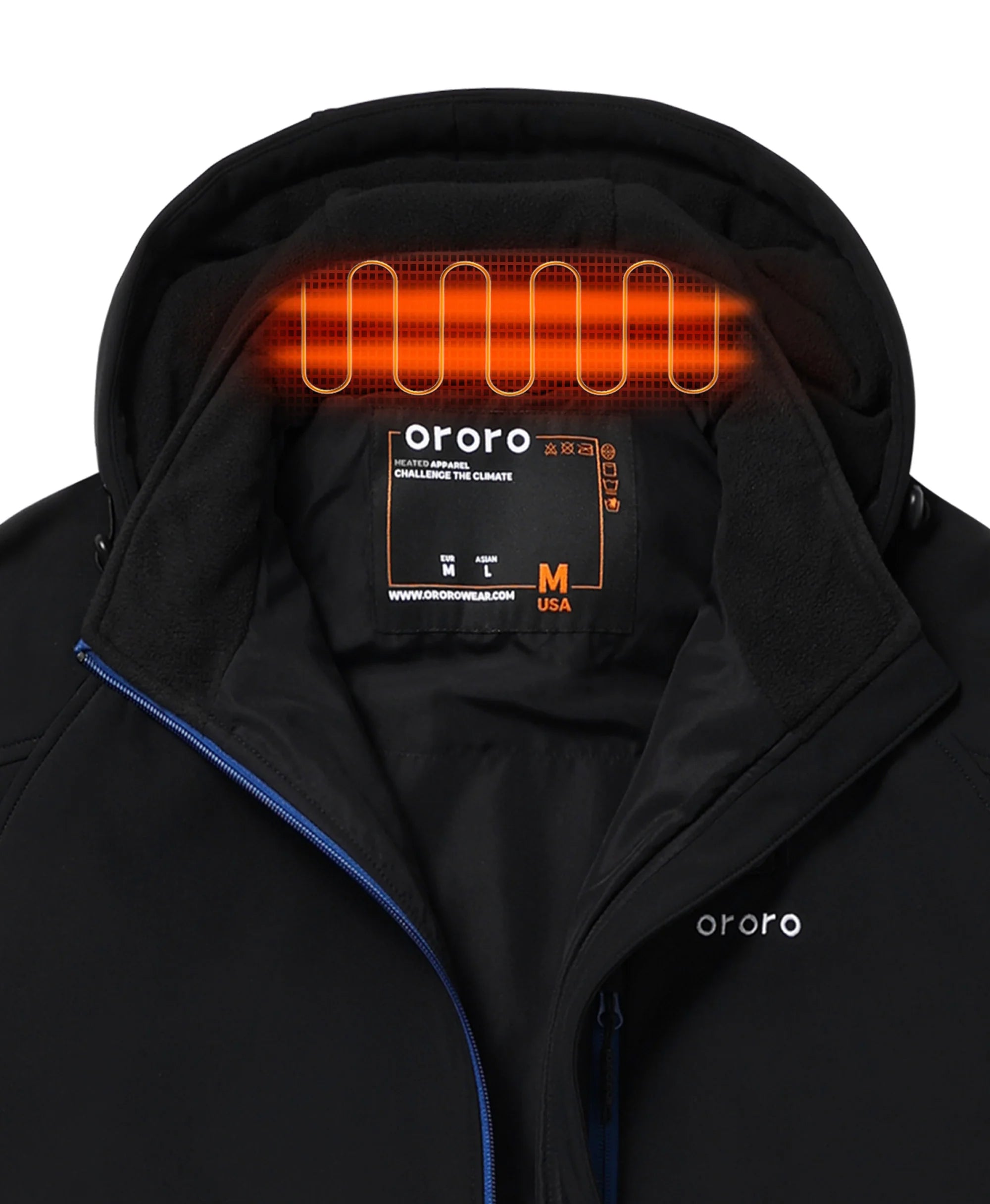 ORORO Heated Men's Classic Heated Jacket 2.0 (4 Heating Zones) - Image 9