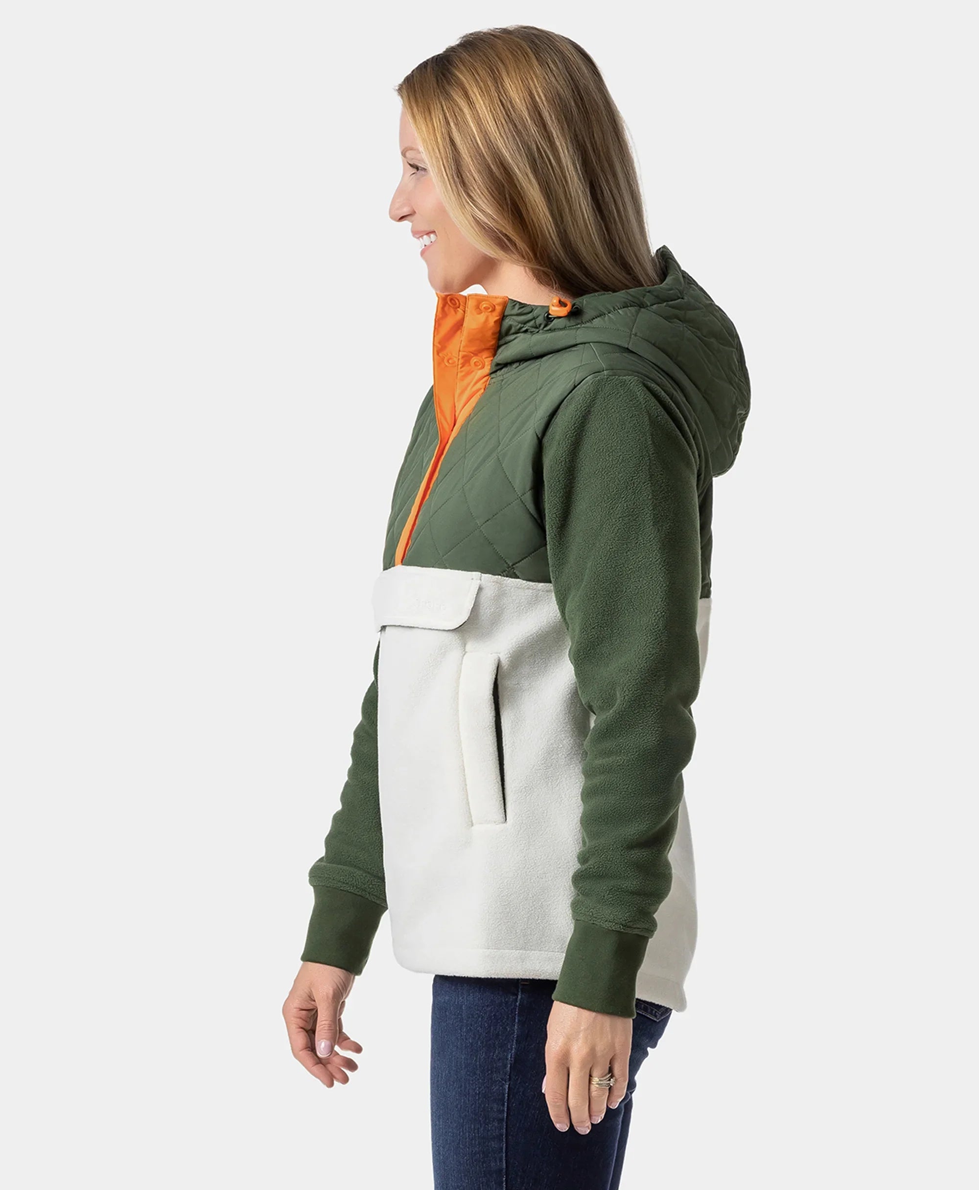 ORORO Heated Daybreak Women's Colorblock Anorak (Non-heated) (ORORO Heated Final Sale) - Image 3