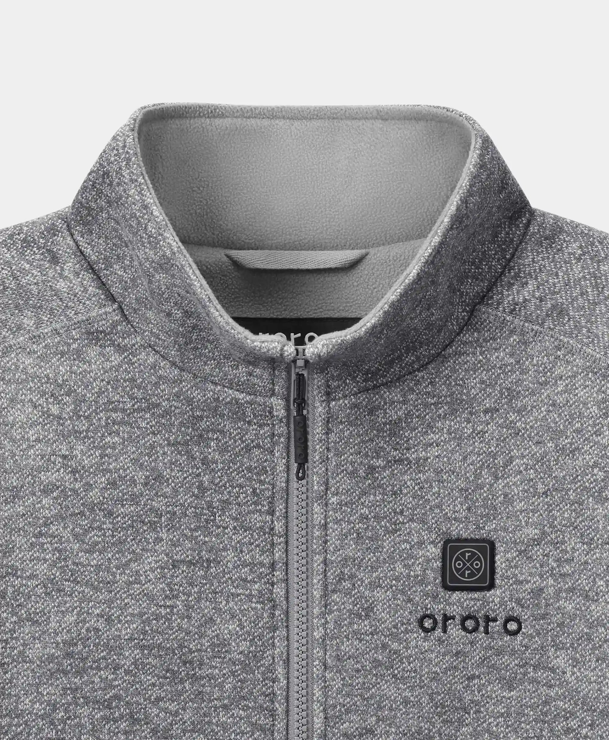 ORORO Heated Men's Heated Full-Zip Fleece Jacket - Image 7