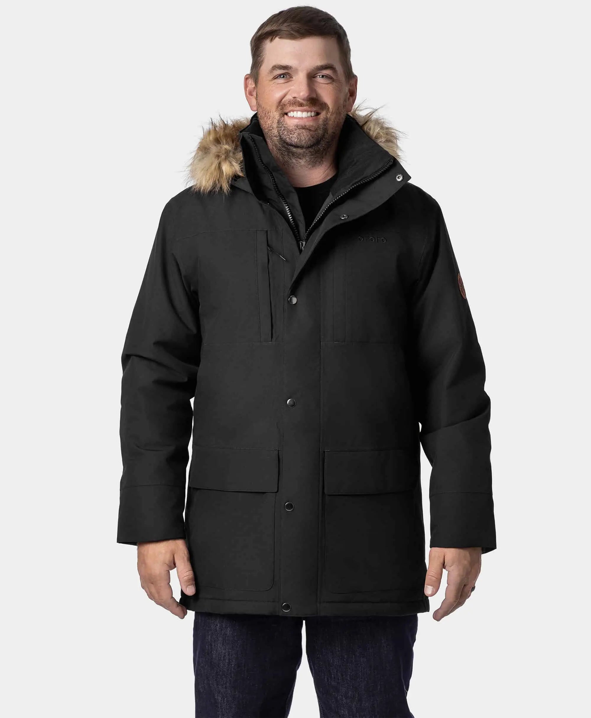 ORORO Heated Gstaad Men's Waterproof Heated Parka - Image 8