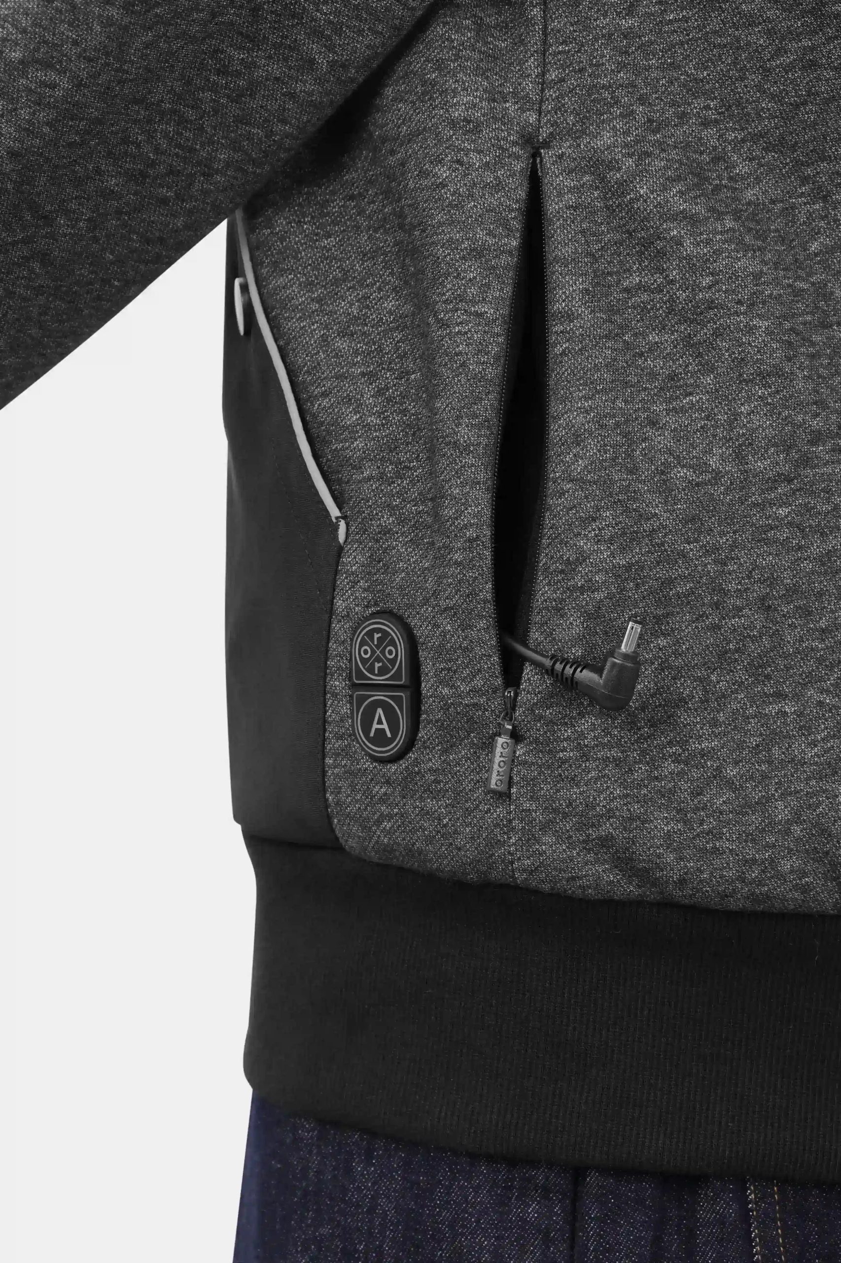ORORO Heated (Open-box) Wayne Unisex 5-Zone Heated Full-Zip Hoodie (Battery Set Not Included) - Image 16