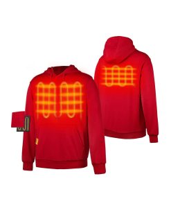 Alternative view of ORORO Heated Unisex Heated Pullover Hoodie with Heating on Chests (Apparel Only)