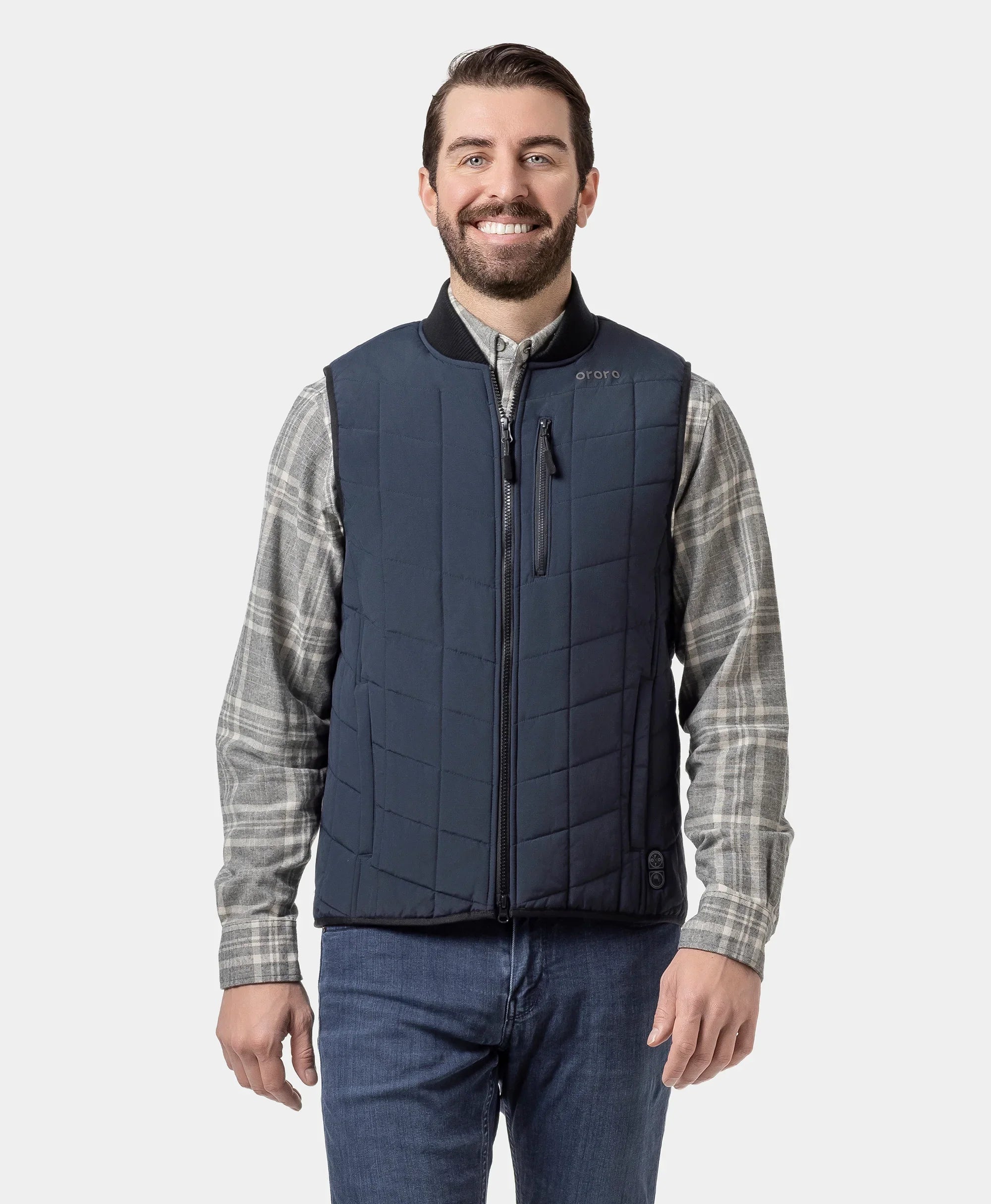 ORORO Heated Scranton Men's 5-Zone Insulated Heated Bomber Vest (Apparel Only)