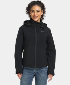 ORORO Heated Women's Heated Dual Control Jacket with 5 Heating Zones (Chest Heating)