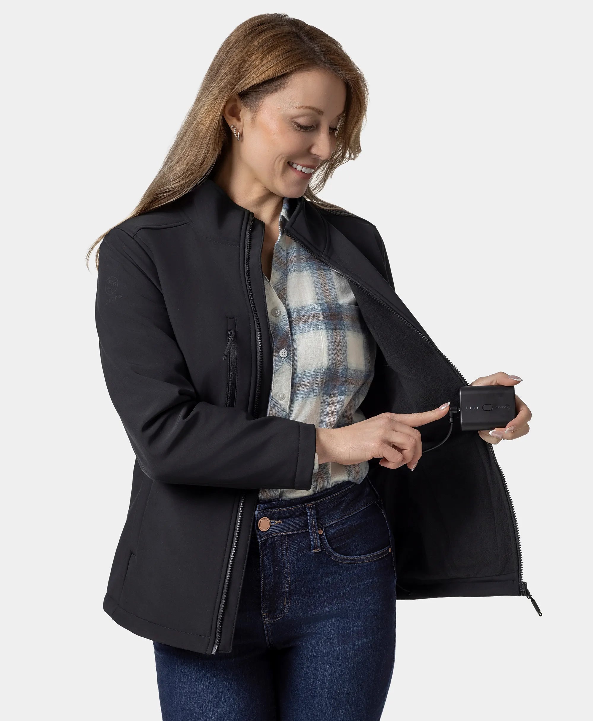 ORORO Heated Maverick ORORO Heated SureWarm® Women's 6-Zone Dual-Control Heated Softshell Jacket (Apparel Only) - Image 39