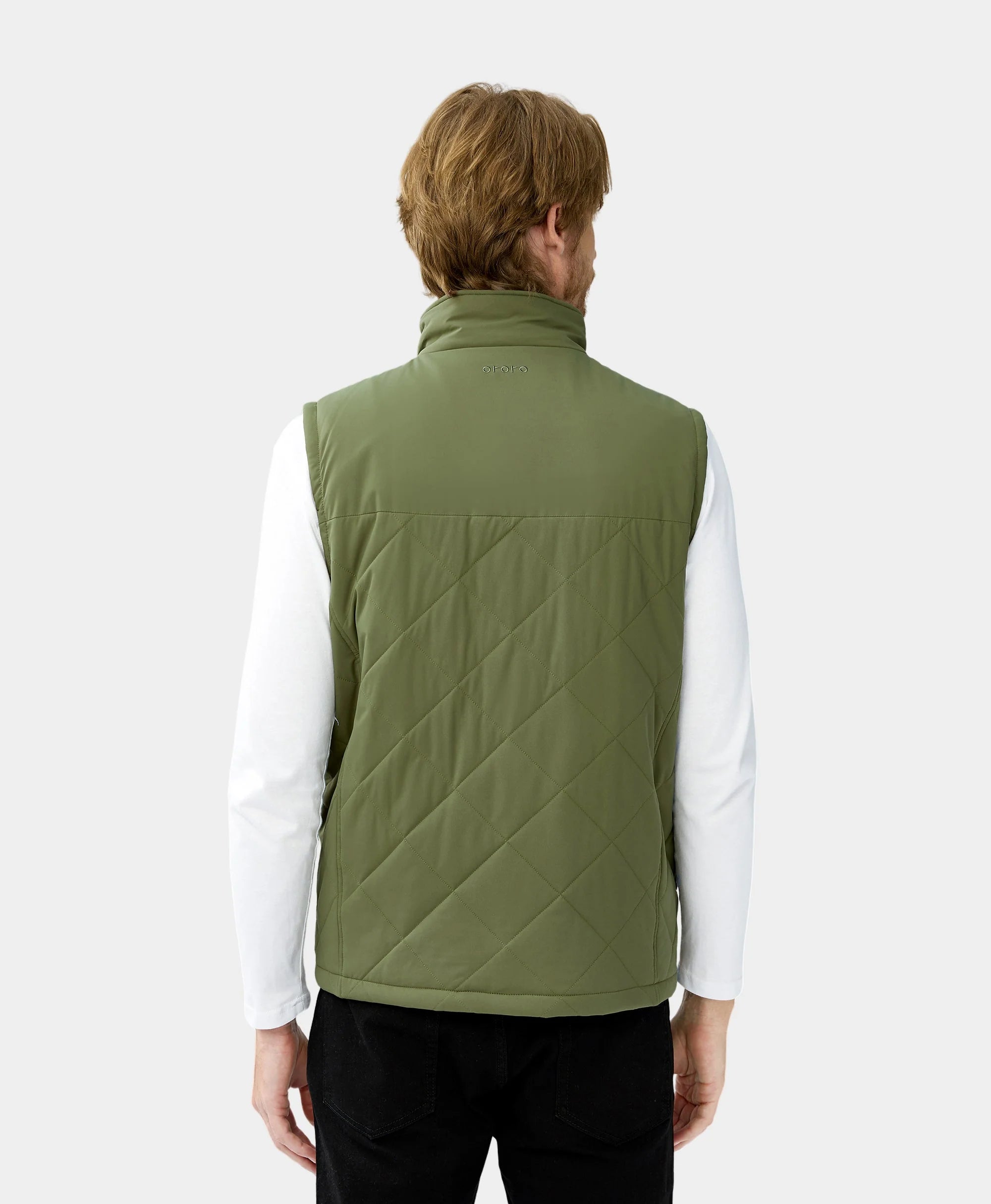 ORORO Heated Men's Heated Quilted Vest (Apparel Only) - Image 20