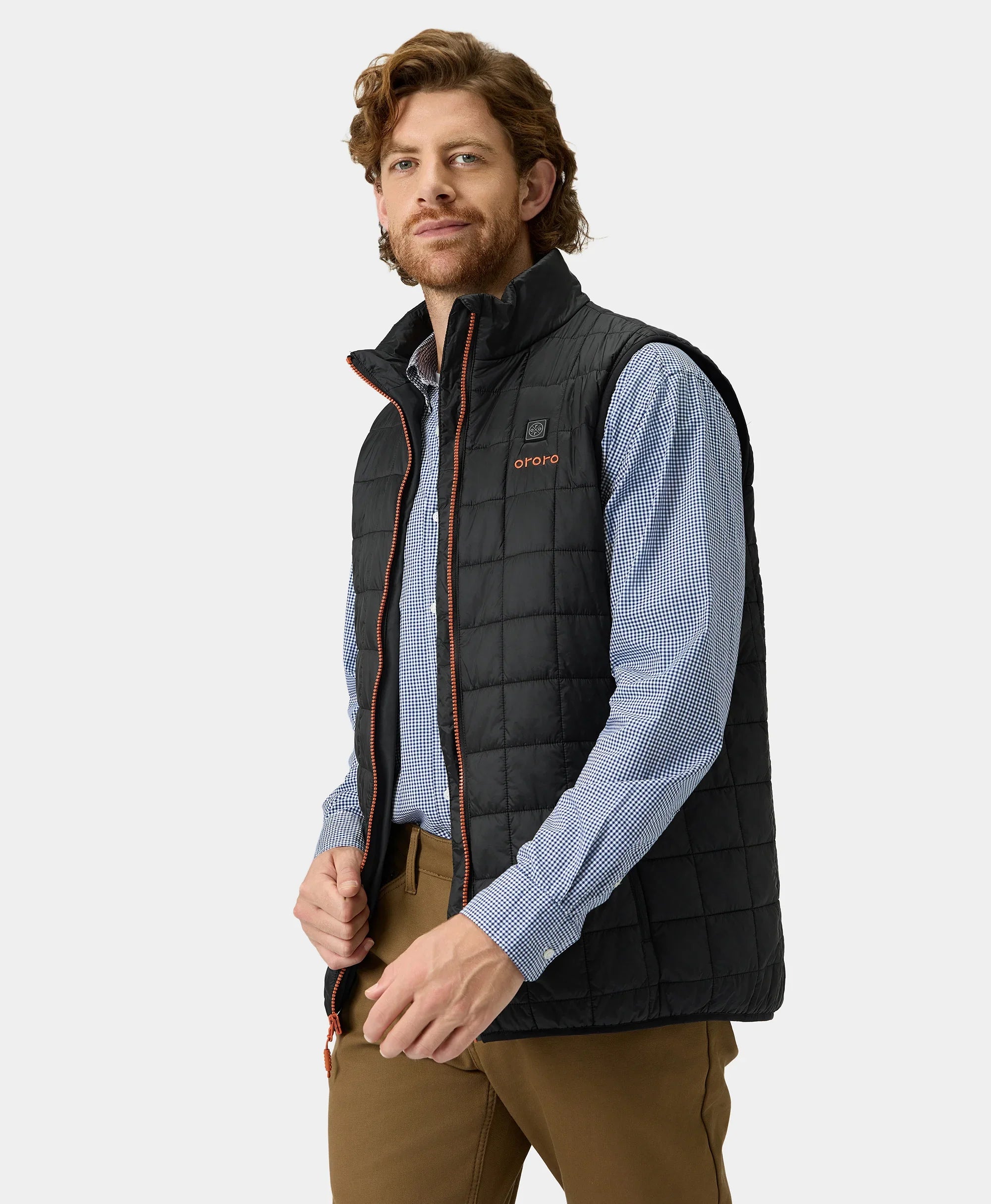ORORO Heated (Open-box) Prism Men's 4-Zone Heated Quilted Vest (Battery Set Not Included) - Image 3