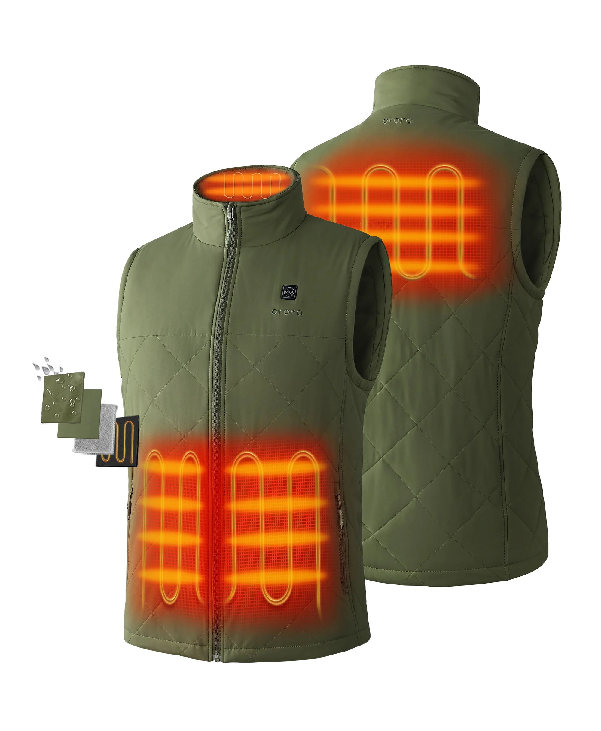 ORORO Heated Men's Heated Quilted Vest - New Colors - Image 10