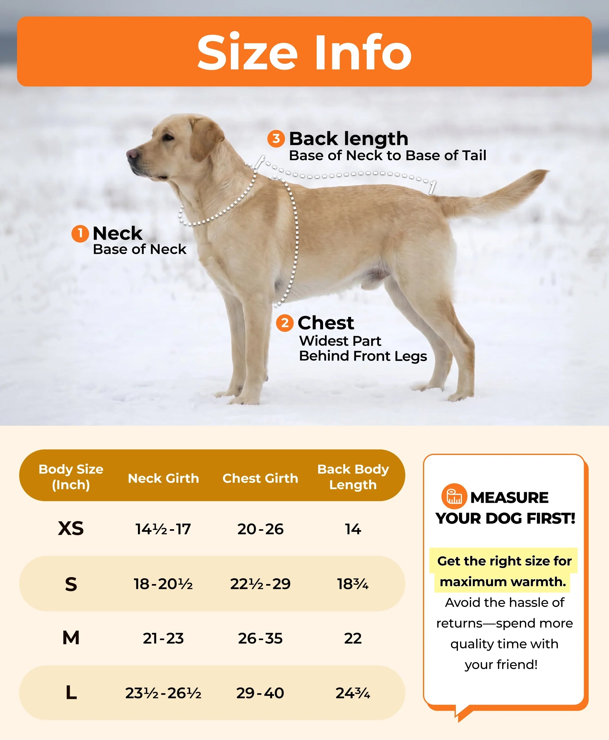 ORORO Heated (Open-box) Koldpwoof 4-Zone Heated Dog Vest w/ LED Lights (Battery Set Not Included) - Image 24