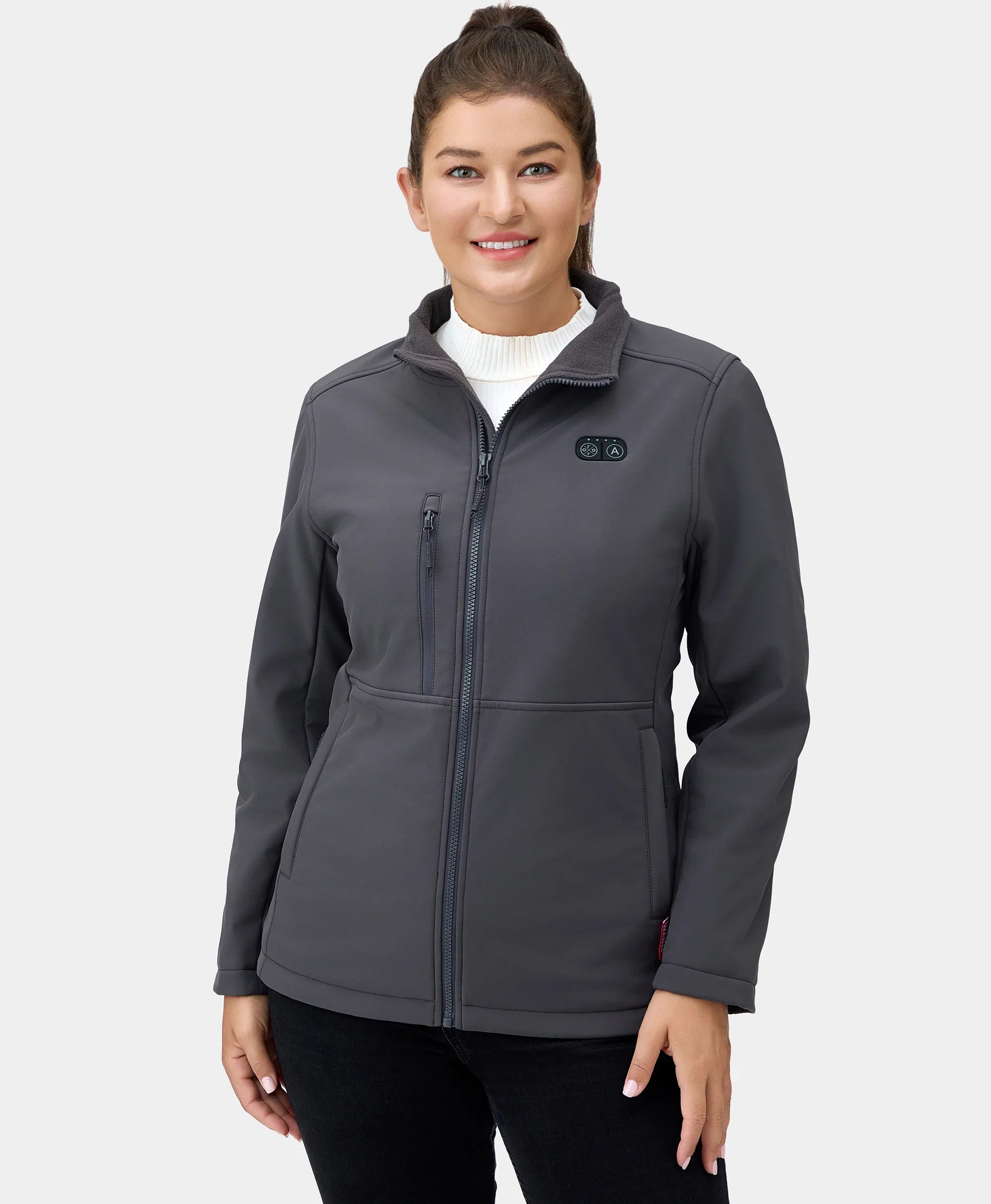 ORORO Heated (Open-box) Maverick SureWarm® Women's 6-Zone Dual-Control Heated Softshell Jacket (Battery Set Not Included) - Image 24