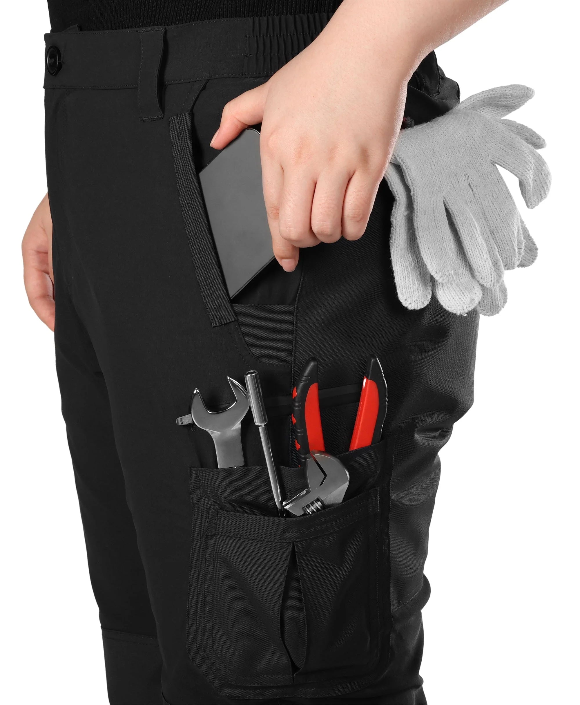 ORORO Heated (Open-box) Bristol Lite Women's Heated Utility Fleece Lined Pants (Battery Set Not Included) - Image 6