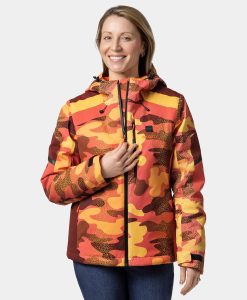 Alternative view of ORORO Heated St. Moritz Women's Heated Snow Jacket (ORORO Heated Final Sale)