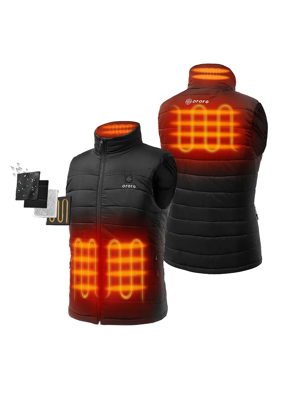 ORORO Heated (Open-box) Men's Classic Heated Vest (Battery Set Not Included)