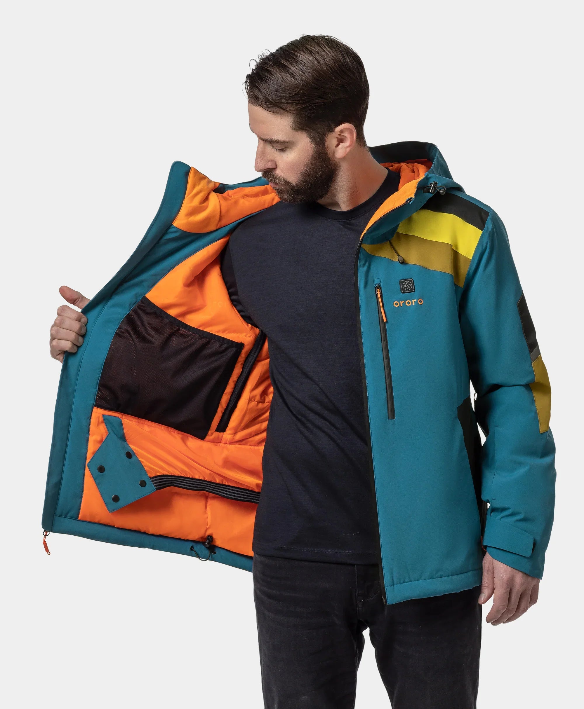 ORORO Heated St. Moritz Men's Heated Snow Jacket (Apparel Only) - Image 19