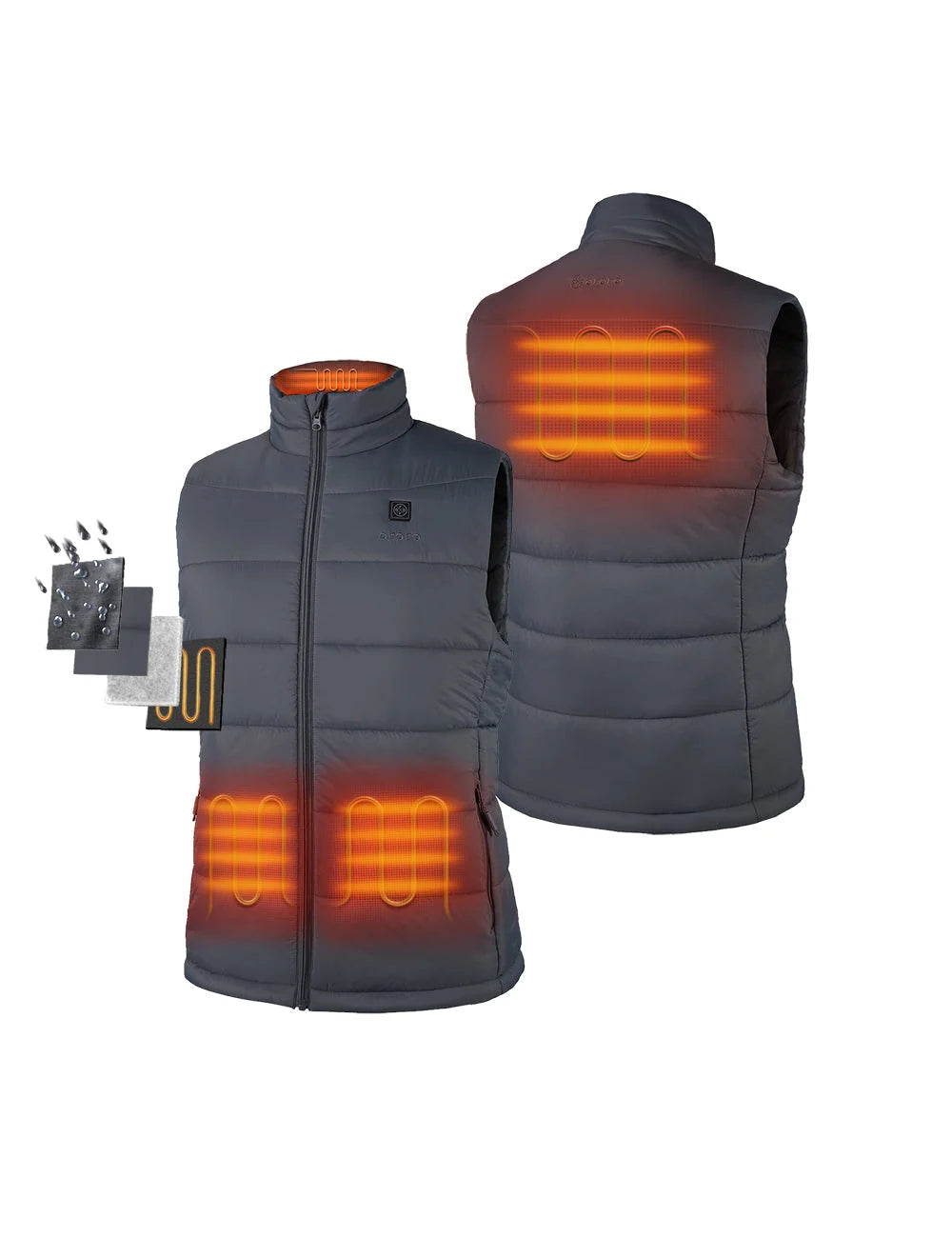 ORORO Heated Men's Classic Heated Vest (Apparel Only) - Image 52