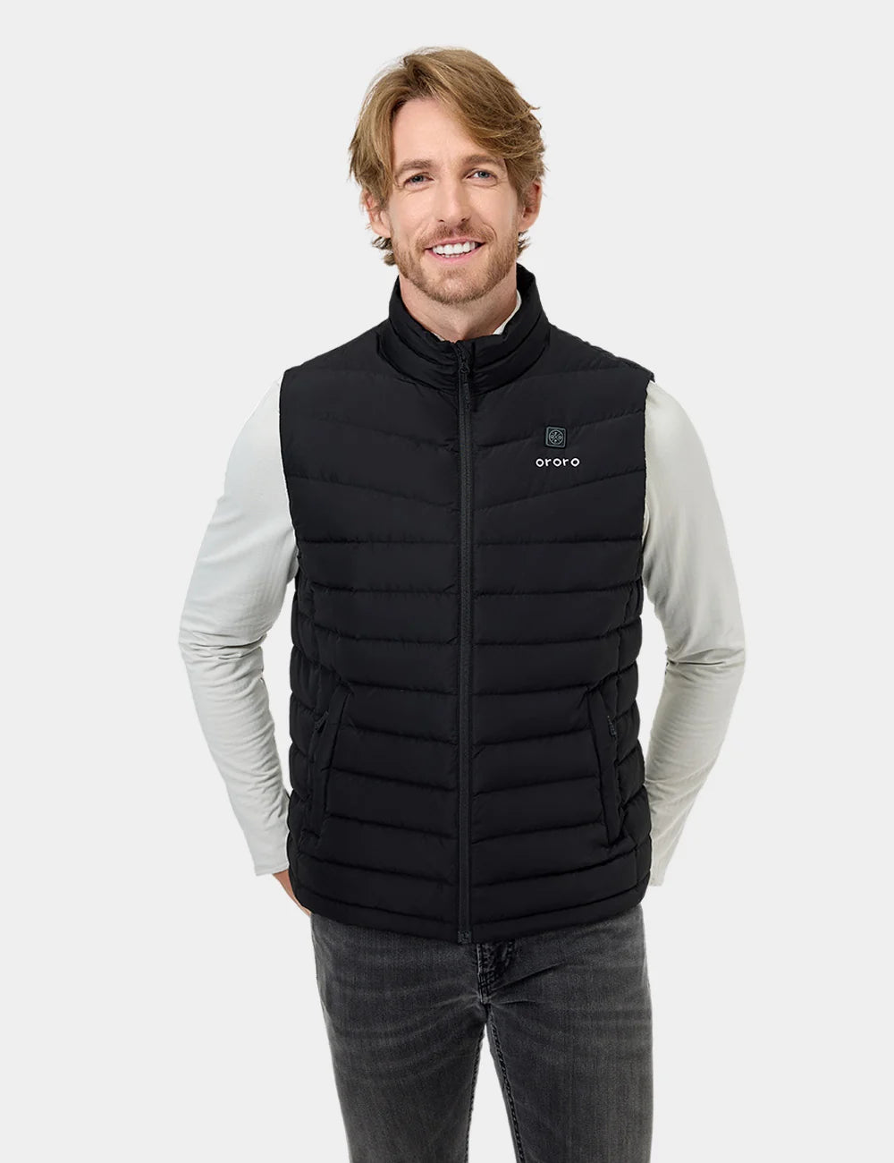 ORORO Heated (Open-box) Men's Heated Lightweight Down Vest (Battery Set Not Included) - Image 2