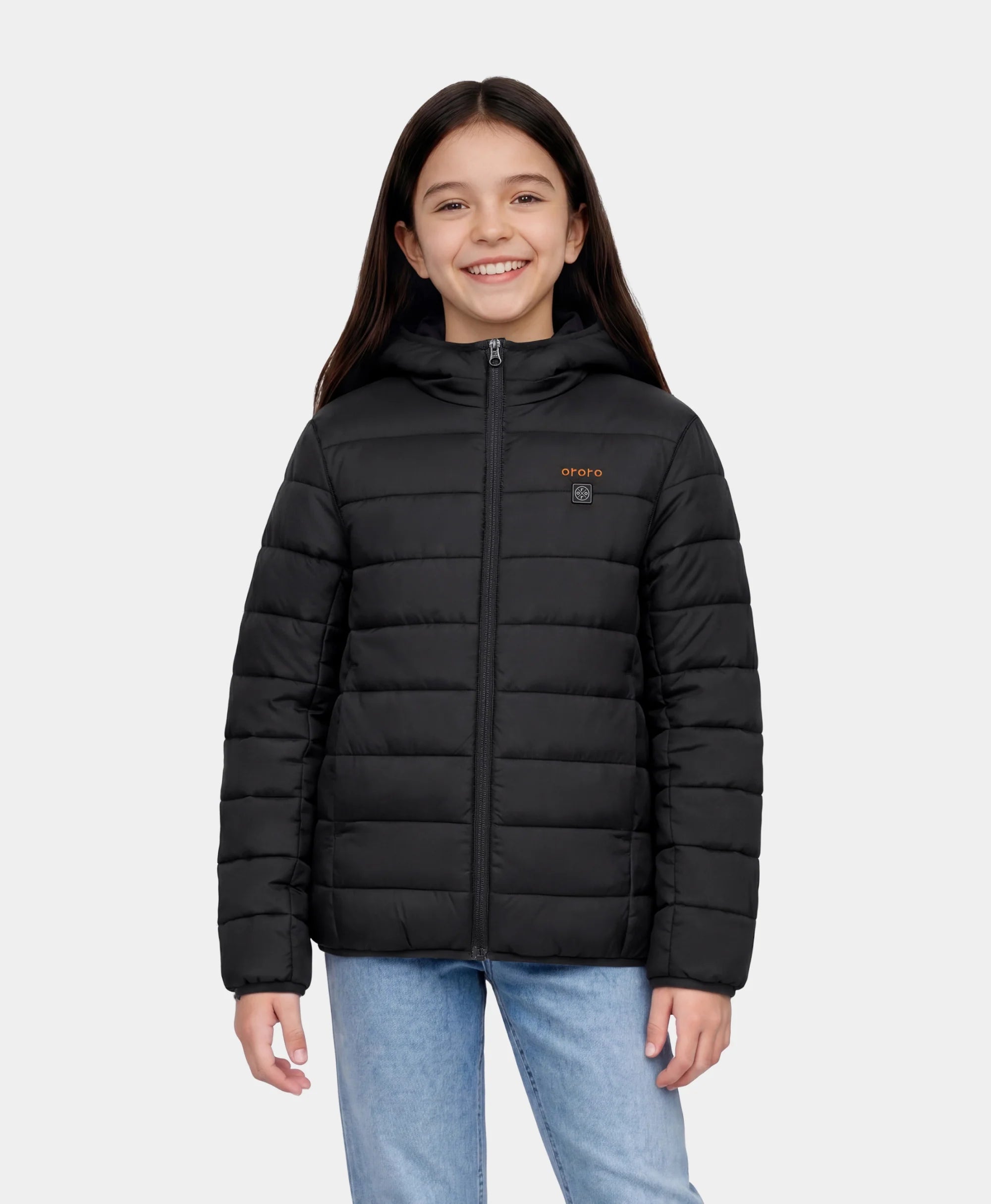 ORORO Heated Kids' 4-Zone Heated Lightweight Puffer Jacket (Apparel Only) - Image 17