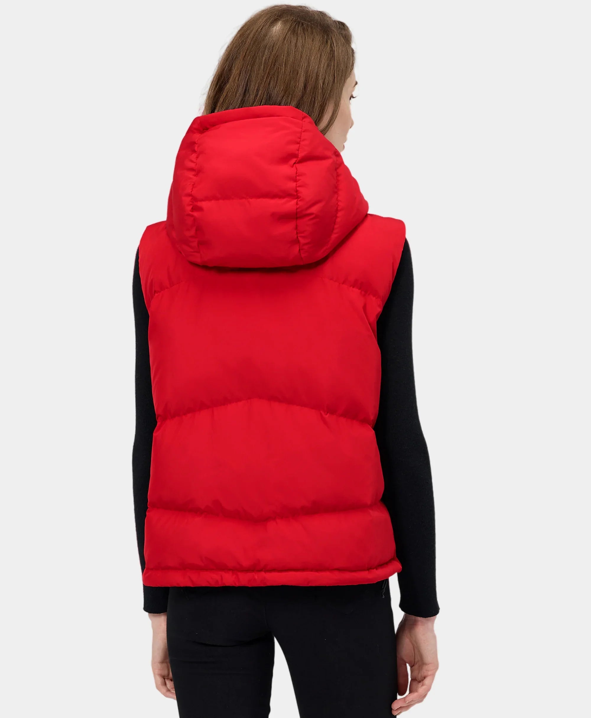 ORORO Heated Women's Heated Cropped Puffer Down Vest - Image 24