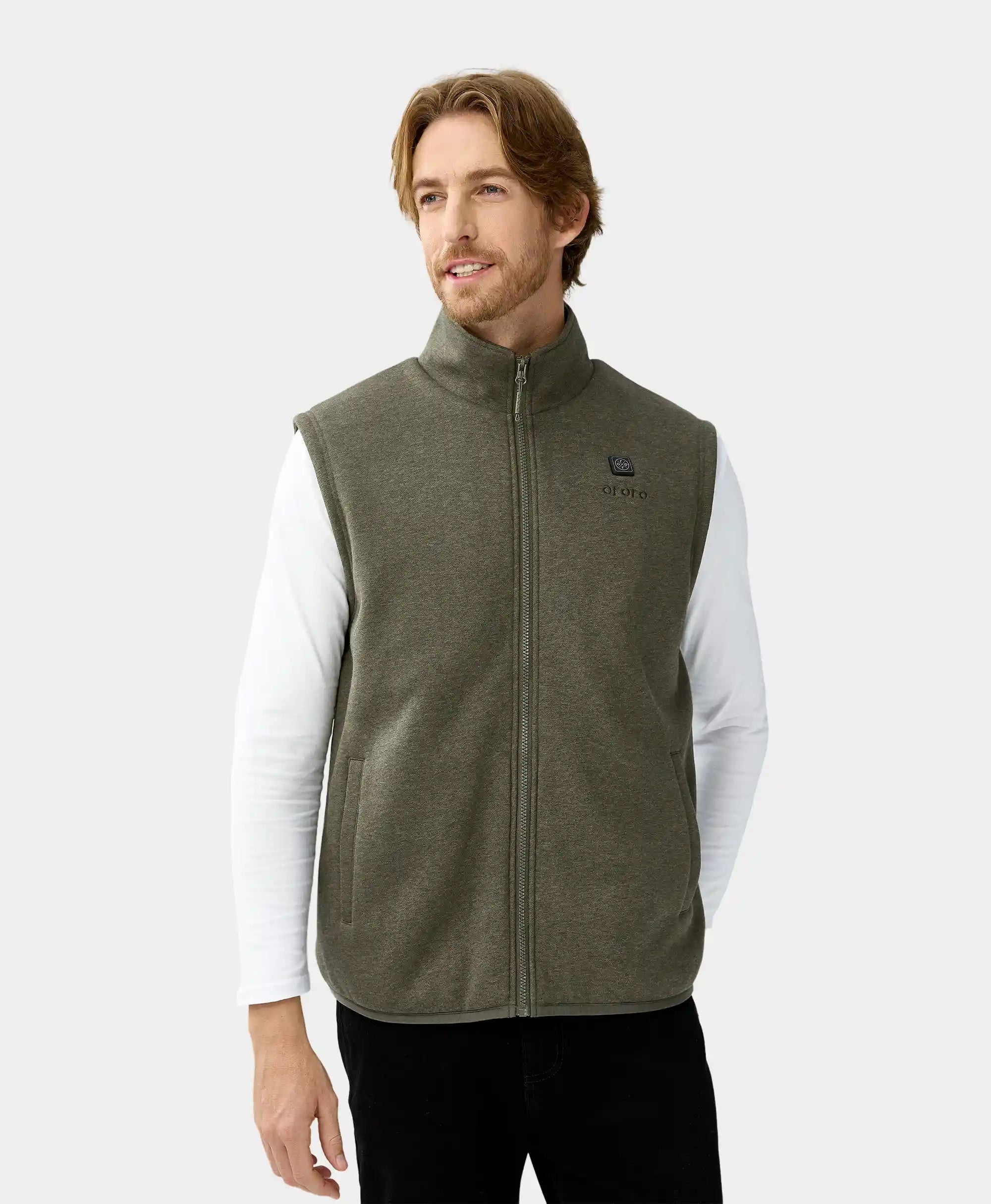 ORORO Heated (Open-box) Men's Heated Fleece Vest (Battery Set Not Included) - Image 14