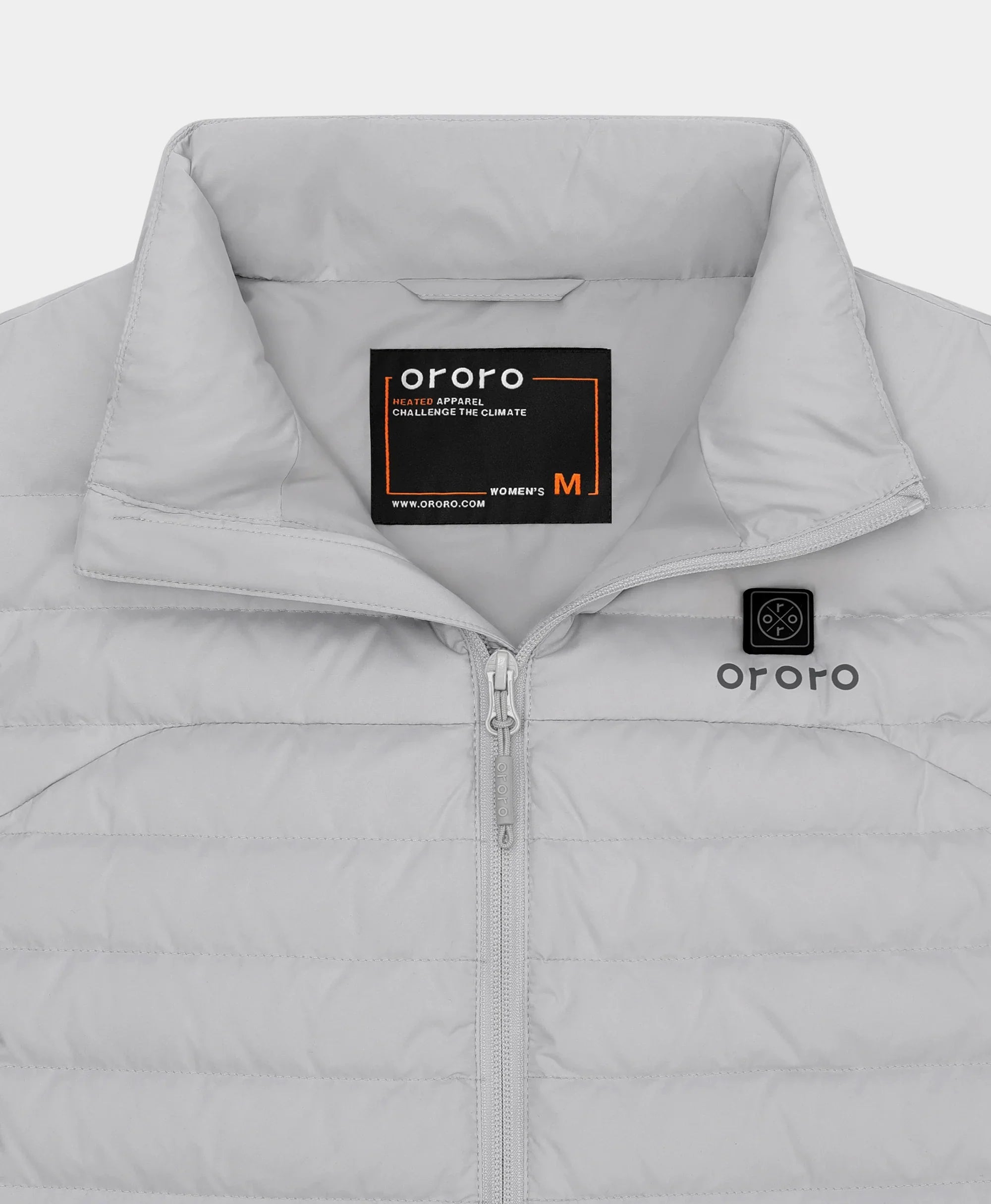 ORORO Heated Cloudmere Women's 5-Zone Heated Long Down Vest (Apparel Only) - Image 2