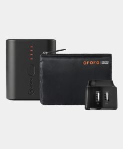 ORORO Heated Mini 5K Battery, 5V6A Dual Charger & Storage Bag Set (Gift)