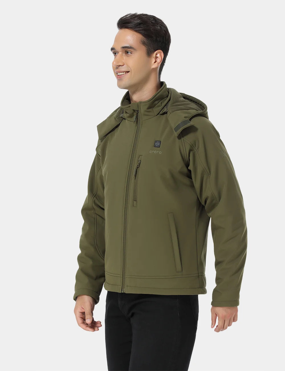 ORORO Heated (Open-box) Men's Classic Heated Jacket - Green - Image 3