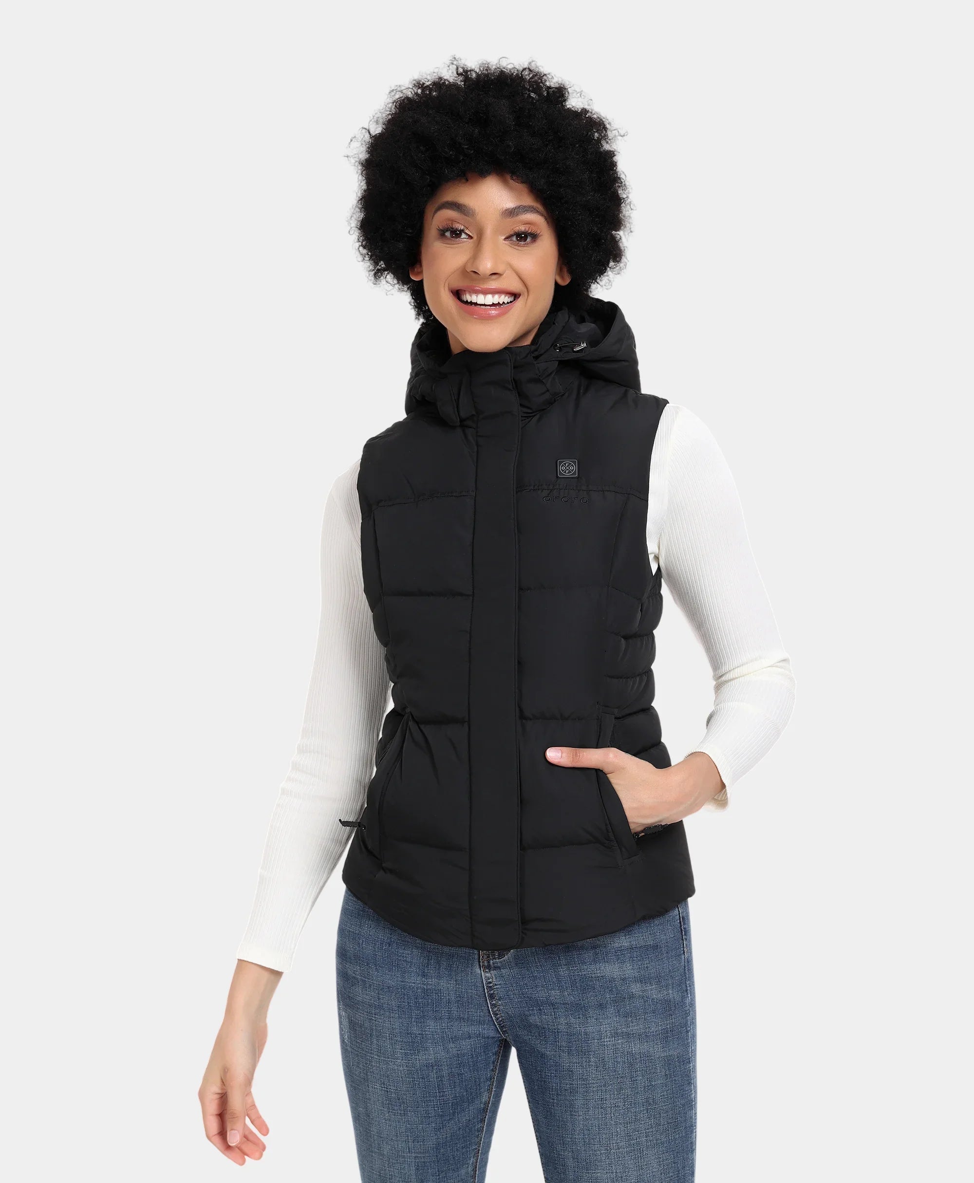 ORORO Heated Women's Heated Down Vest (800-Fill) - Image 9