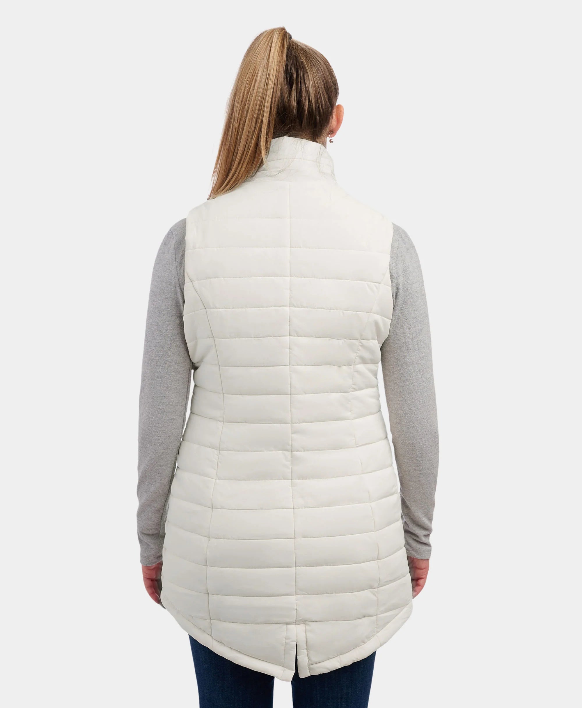 ORORO Heated Tribeca Women's Heated Long Puffer Vest - Image 27