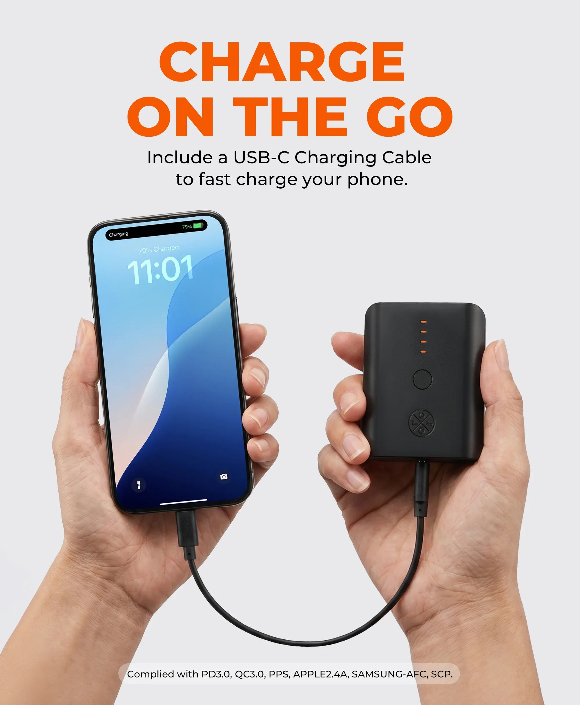 ORORO Heated (Open-box) PD 5K Rechargeable Battery (USB-C, 24W Power Delivery) - Image 5
