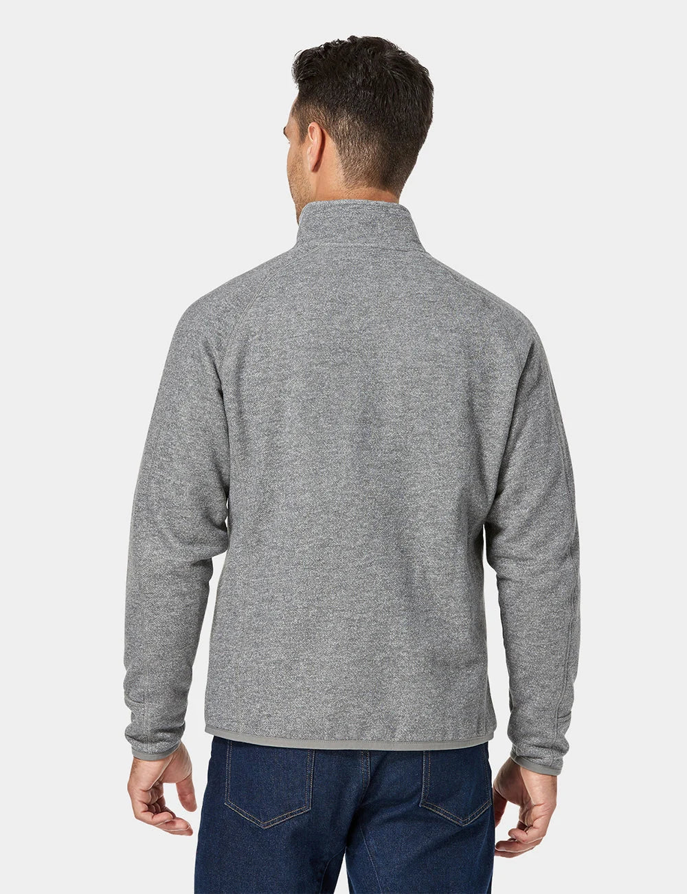 ORORO Heated Men's Heated Full-Zip Fleece Jacket (Apparel Only) - Image 4