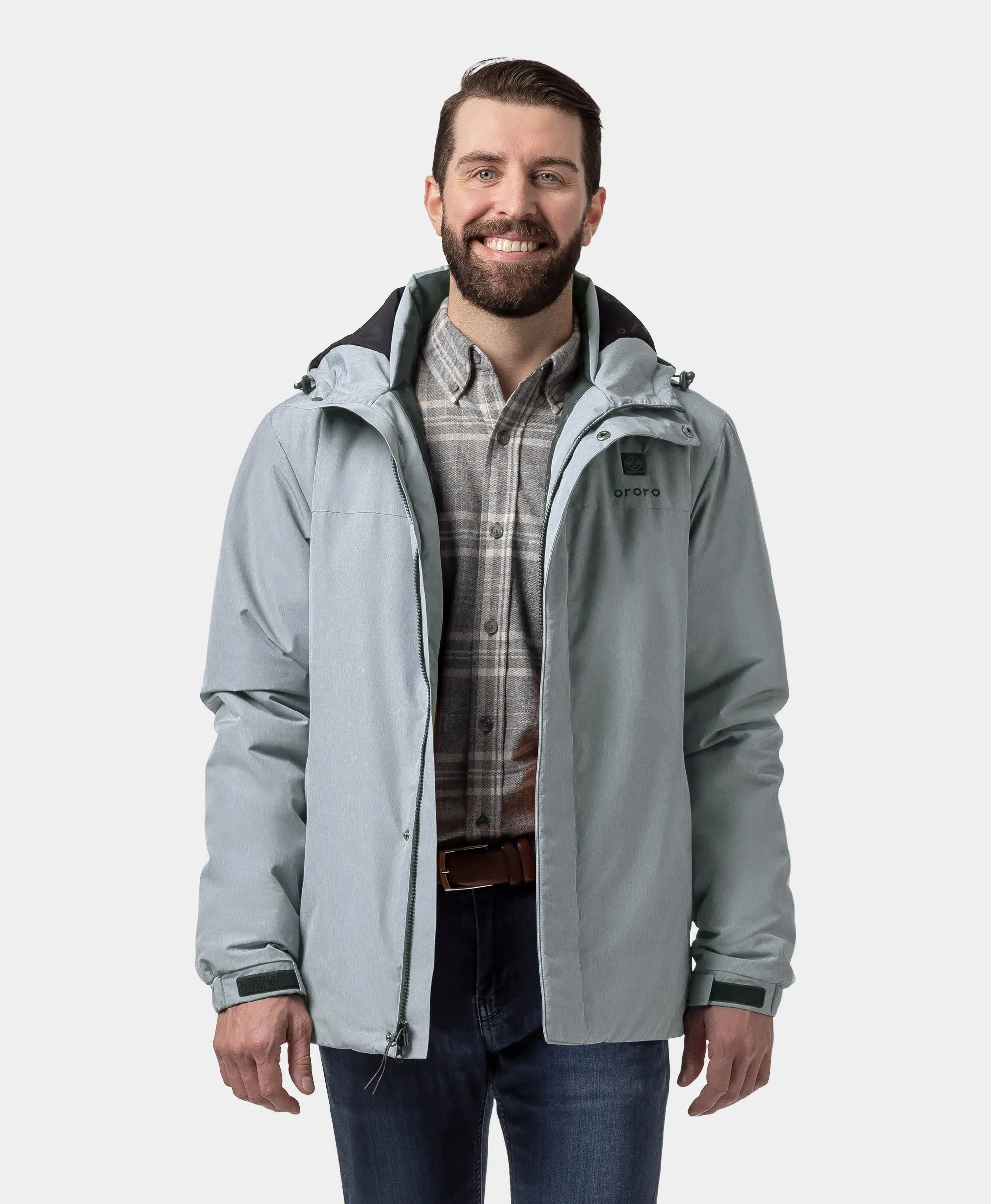 ORORO Heated Men's Thermolite® Heated Padded Jacket - Image 27
