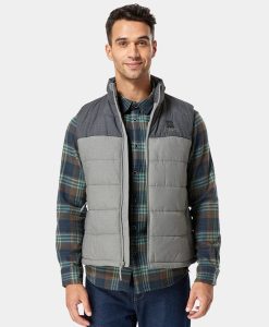 ORORO Heated Men's Classic Heated Vest - Flecking Gray