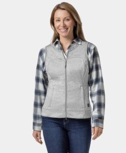 ORORO Heated Suzanne Women's Heated Liner Vest - Gray (ORORO Heated Final Sale)