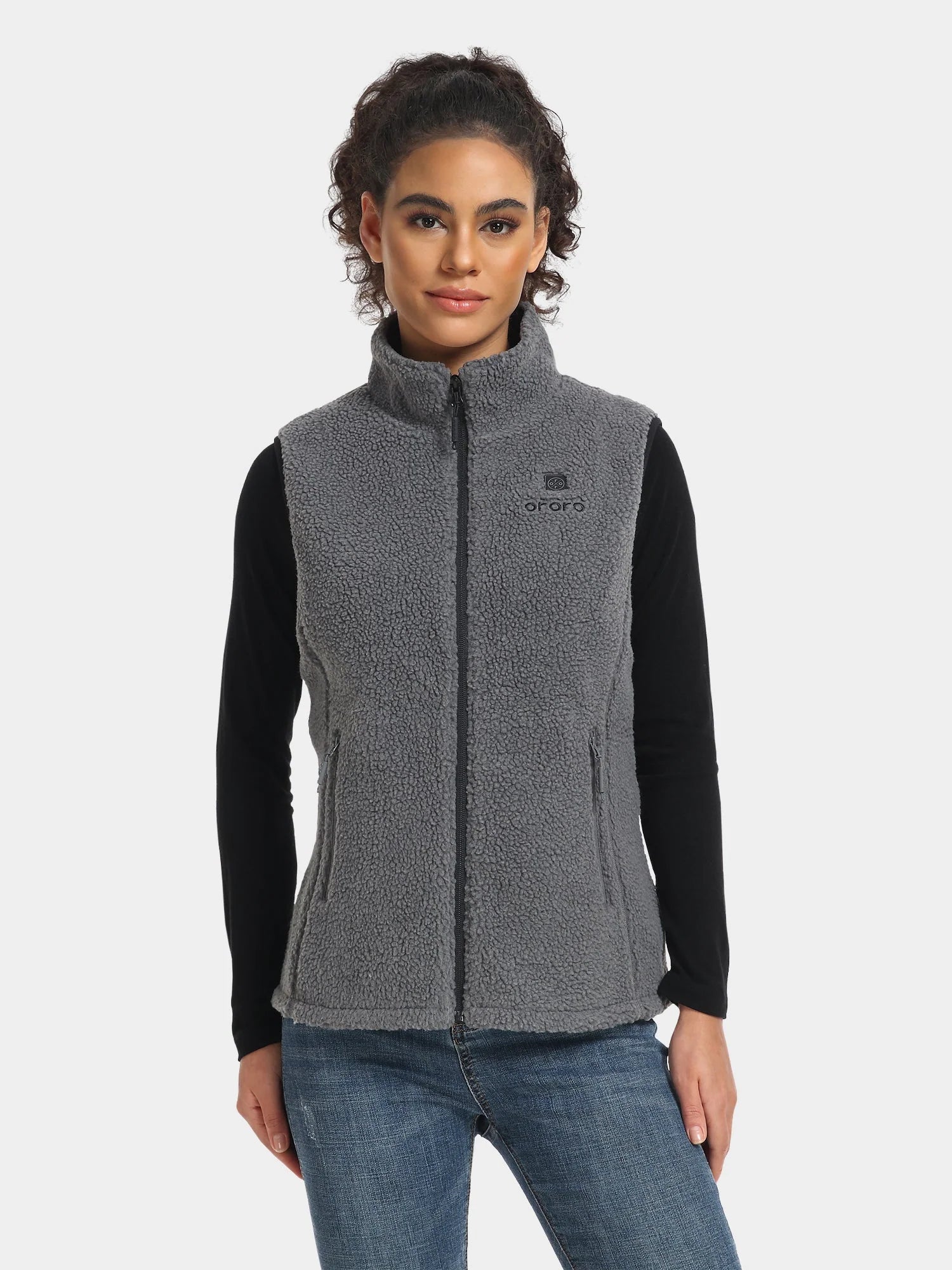 ORORO Heated (Open-box) Women's Heated Recycled Fleece Vest (Battery Set Not Included) - Image 12