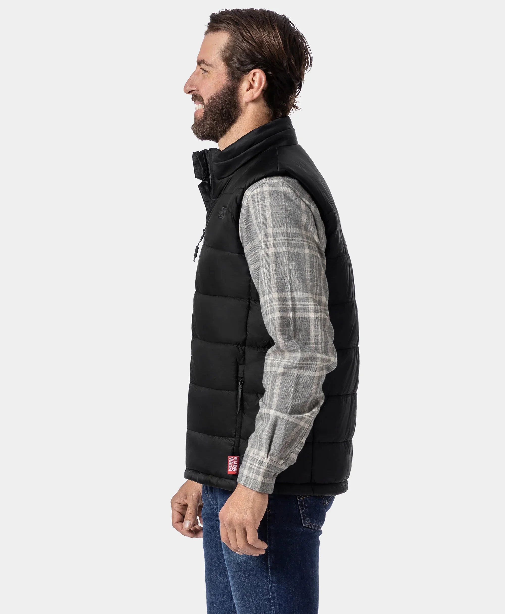 ORORO Heated SureWarm® Men's 7-Zone Dual-Control Classic Pro Heated Vest (Lower Back Heating) (Apparel Only) - Image 7