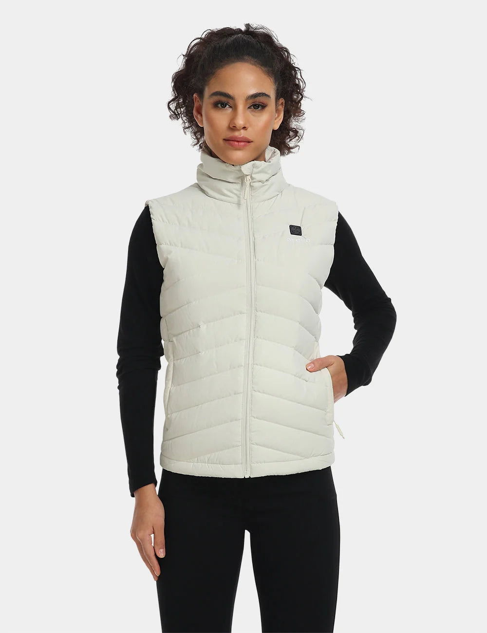 ORORO Heated Women's Heated Lightweight Down Vest (Apparel Only) - Image 9