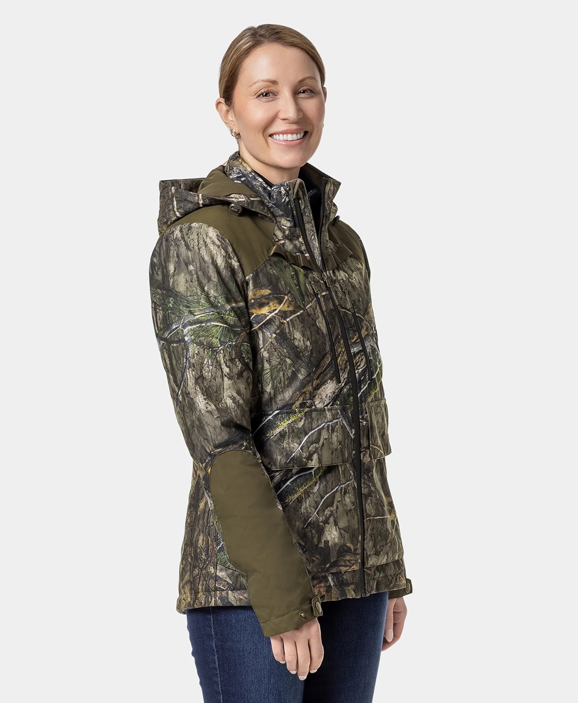 ORORO Heated Women's Heated Hunting Jacket - Camouflage, Mossy Oak® Country DNA (Apparel Only) (ORORO Heated Final Sale) - Image 6