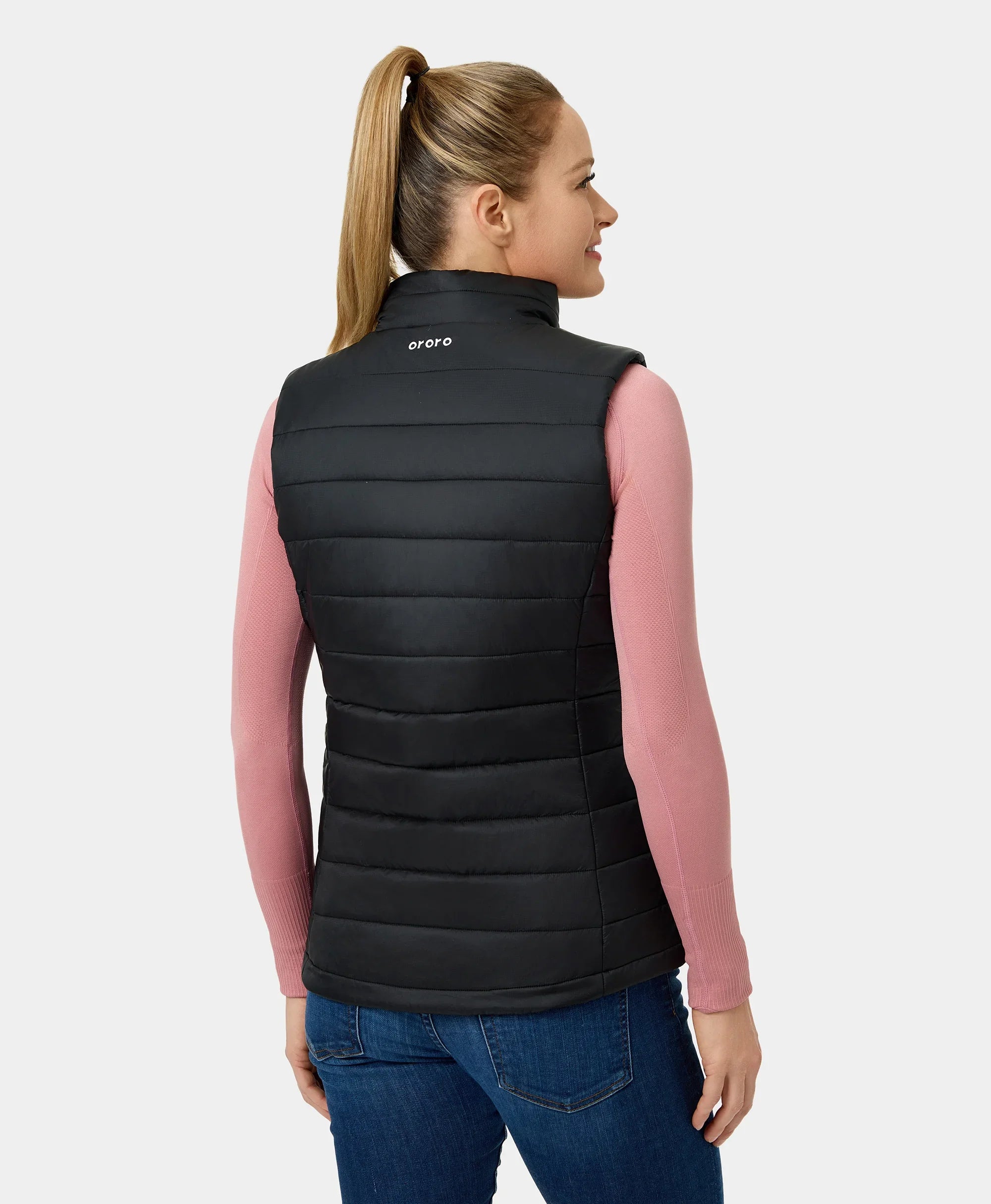ORORO Heated (Open-box) SureWarm® Women's 7-Zone Dual-Control Classic Pro Heated Vest (Battery Set Not Included) - Image 5